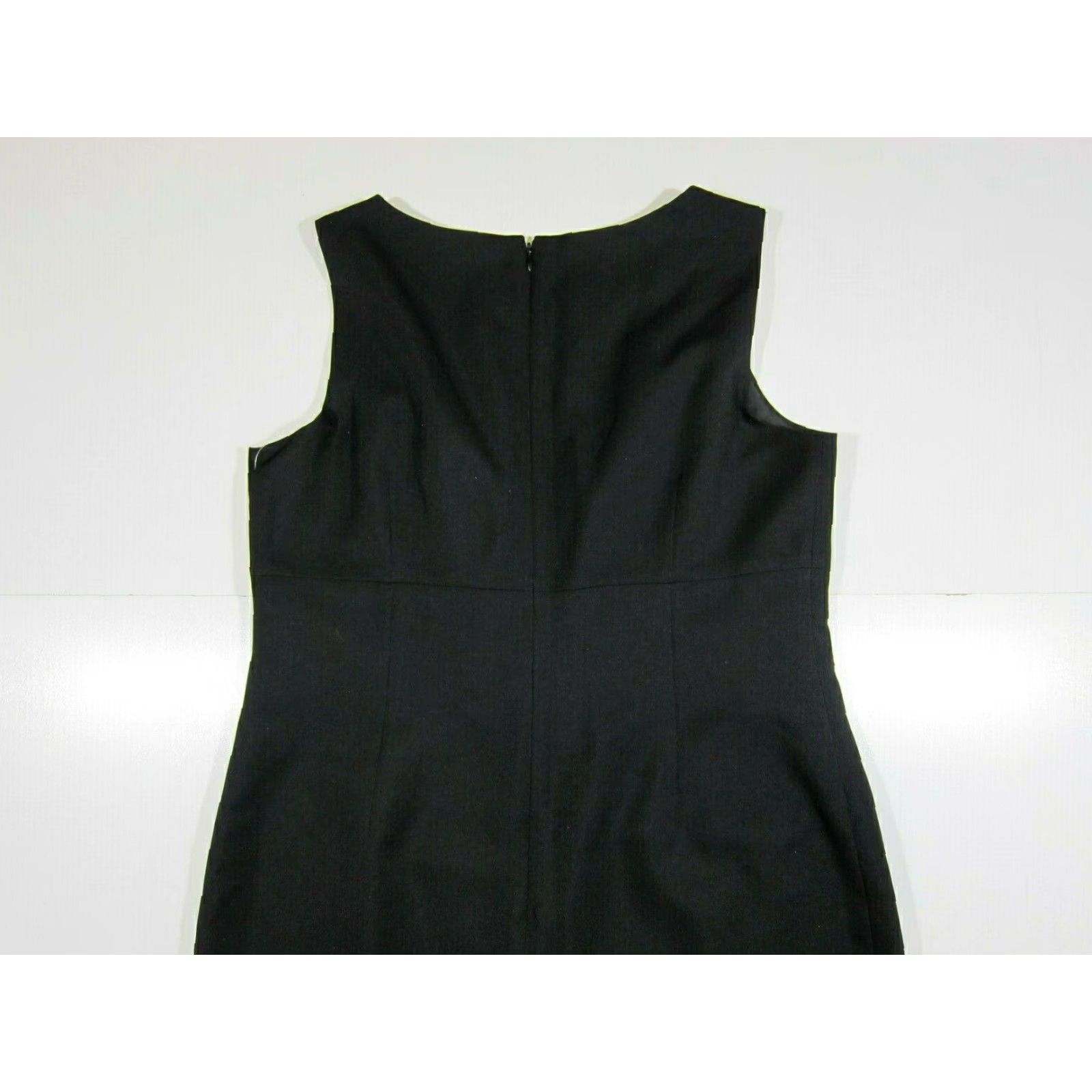 Vintage NWT 9&Co. Black Sleeveless Drop Waist Office Tunic Sheath Dress Women 12 Size XL / US 12-14 / IT 48-50 - 6 Thumbnail