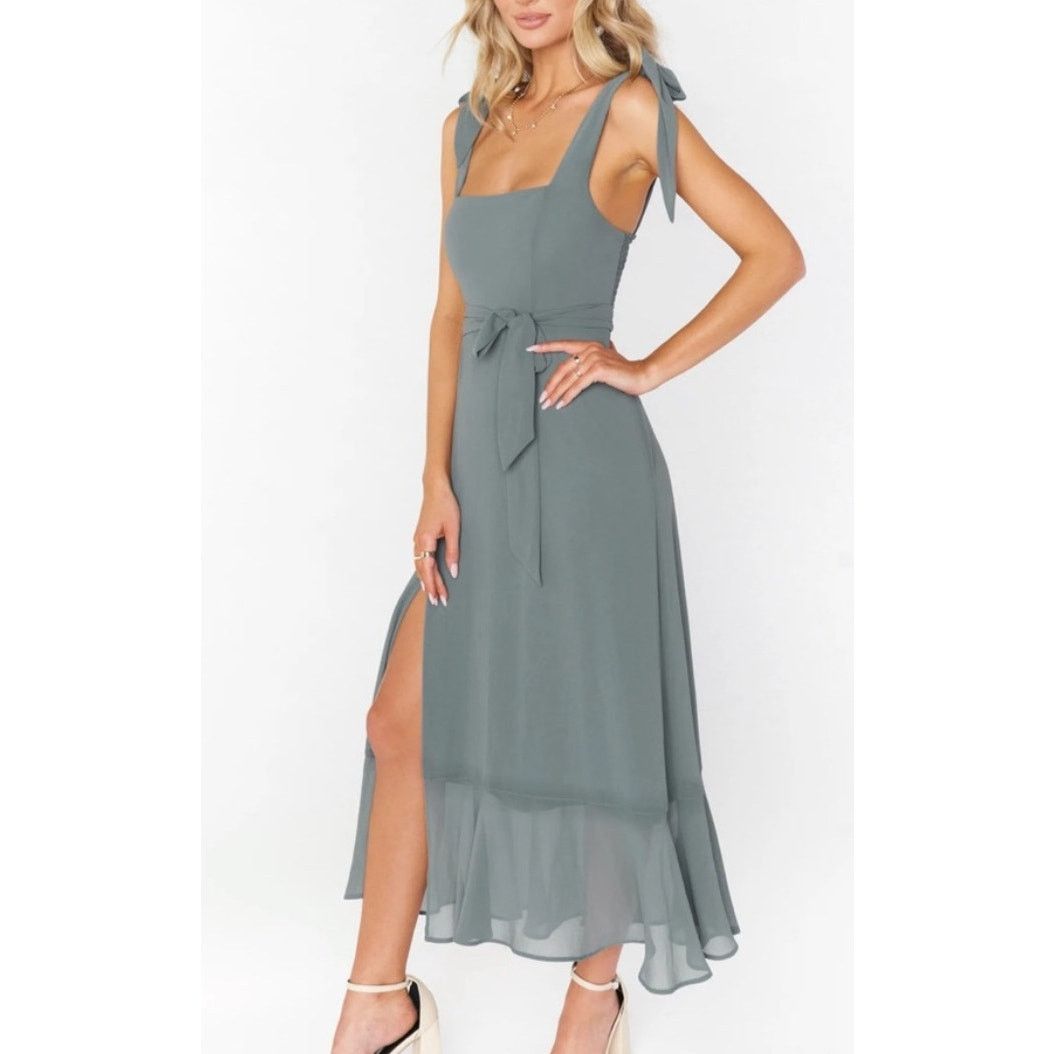 Show Me Your MuMu Show Me Your Mumu - Claire Midi Dress / S / Sage Size S / US 4 / IT 40 - 1 Thumbnail