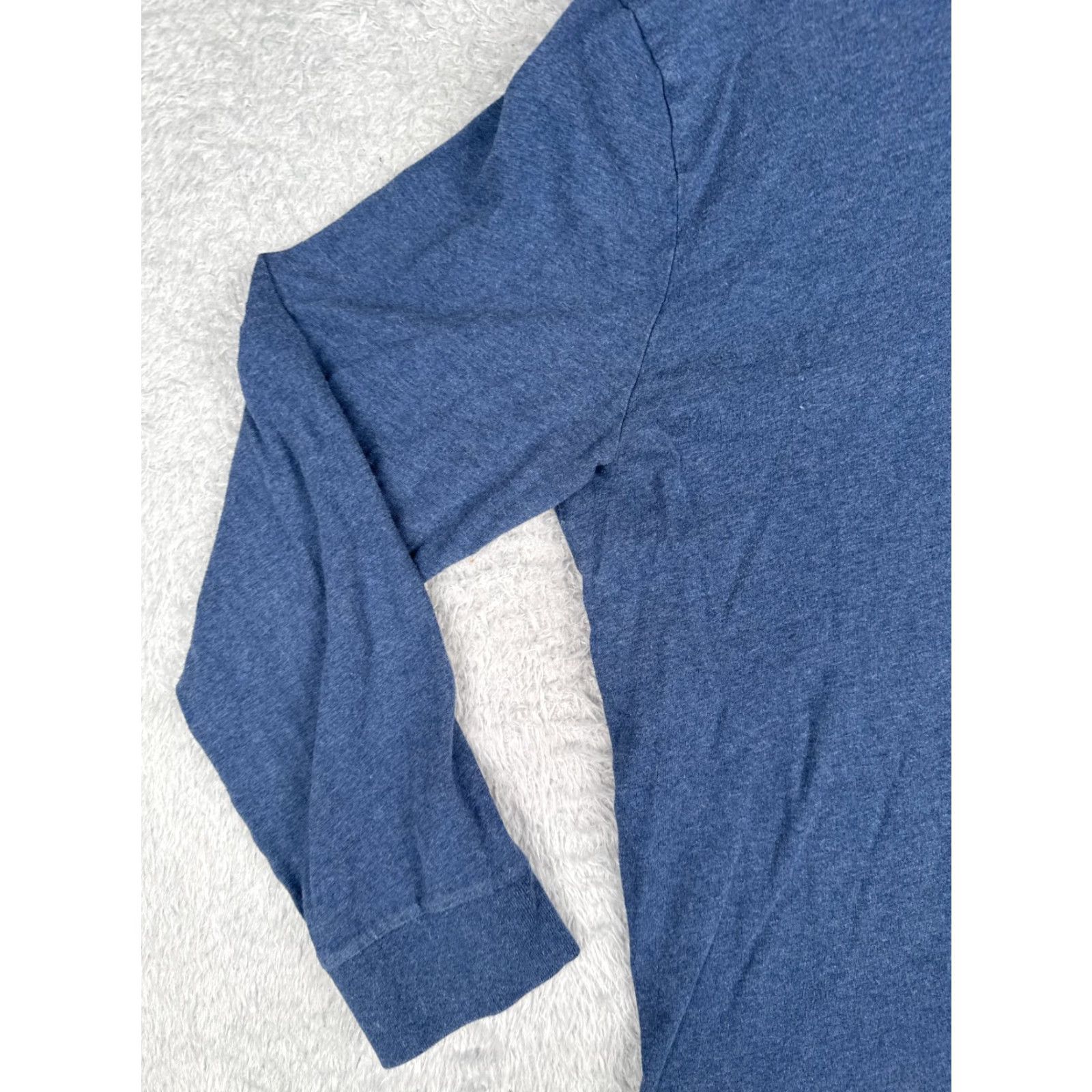 Ralph Lauren VINTAGE Polo Ralph Lauren Shirt Adult Large Blue Long Sleeve Crew Neck 100% Cotton READ Size US L / EU 52-54 / 3 - 3 Thumbnail