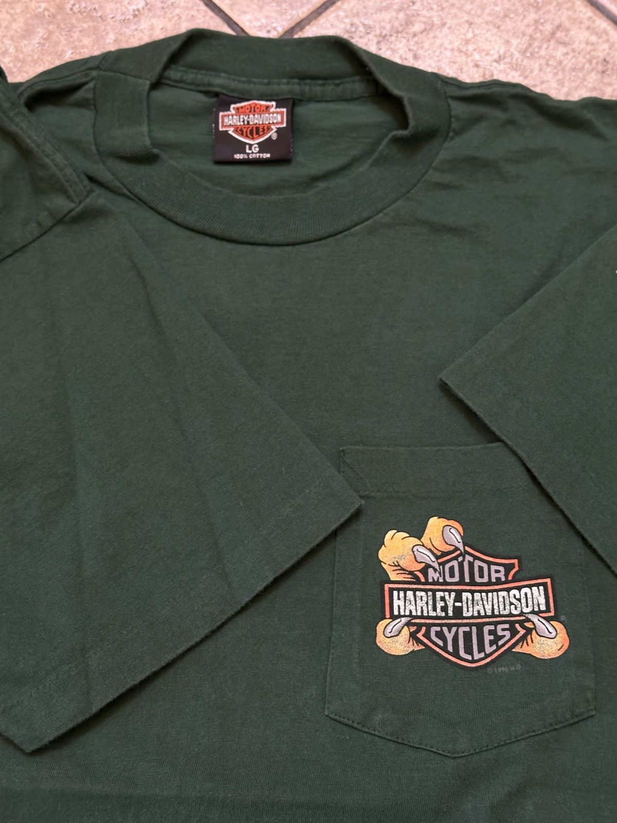 Harley Davidson Vintage 1986 Harley Davidson pocket tee Size US L / EU 52-54 / 3 - 4 Thumbnail
