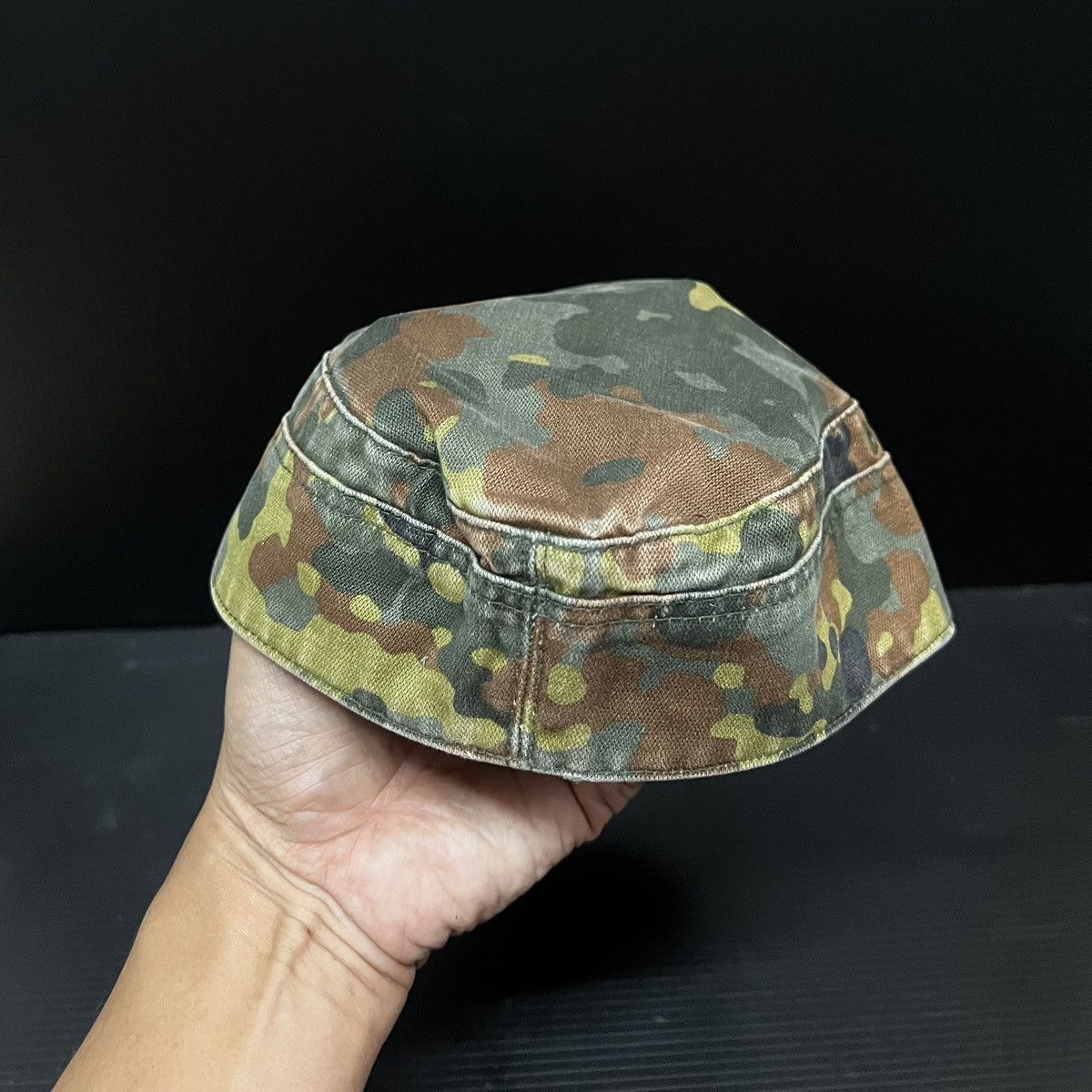 Vintage 🔥HOT DROPS🔥German Army Flecktarn Cap Hat Camo Military Size ONE SIZE - 4 Thumbnail