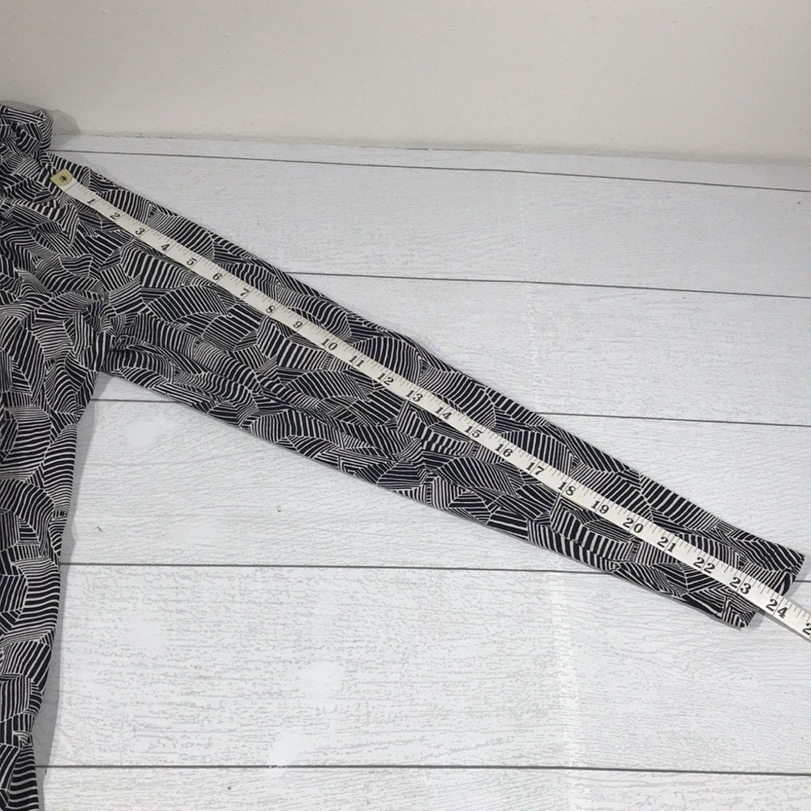 Other AK Ann Klein Black and White Long Sleeve Shirt Size 1X Size XL / US 12-14 / IT 48-50 - 6 Thumbnail