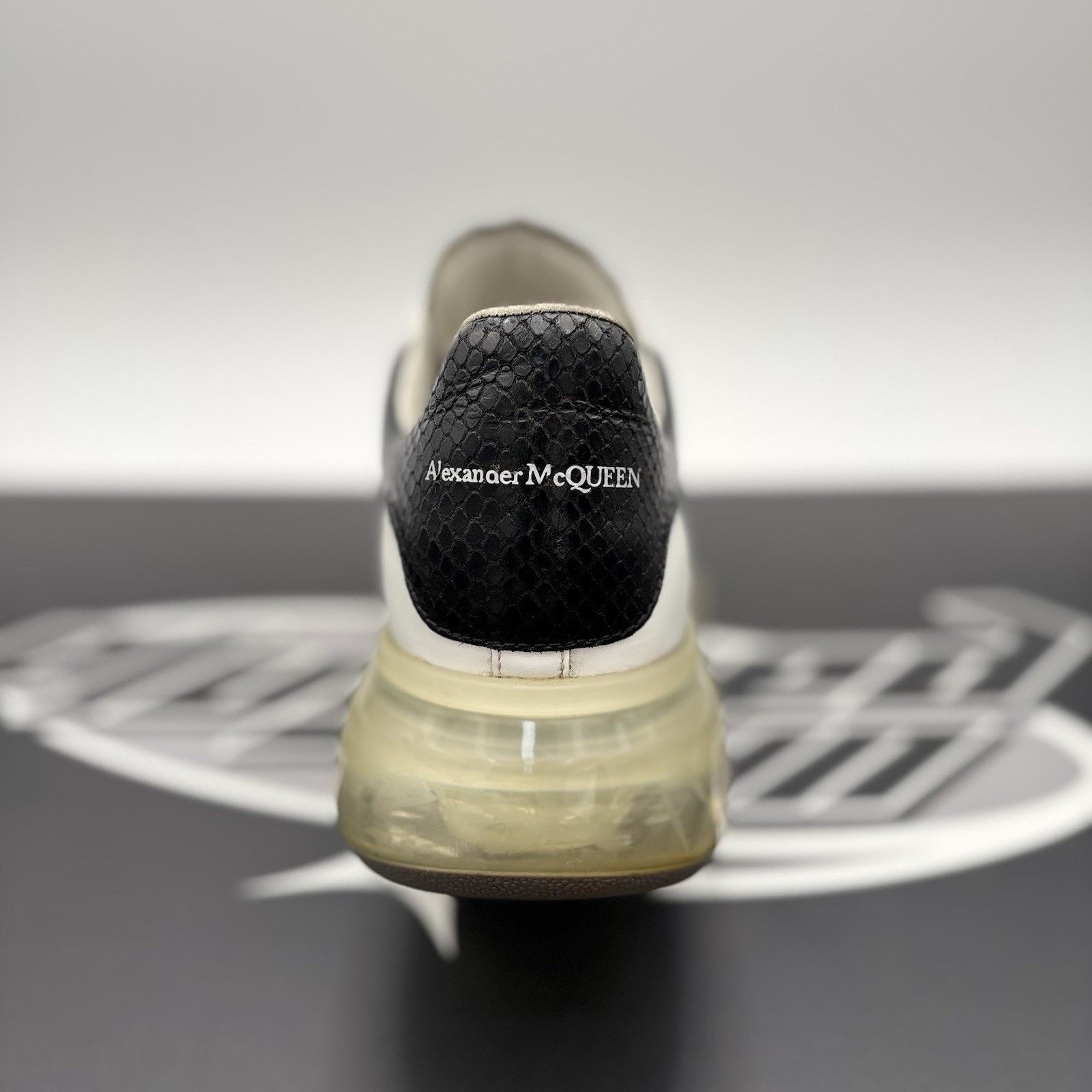 Alexander McQueen Alexander McQueen ' Transparent Sole, Snakeskin ' GREAT COND Size US 9 / EU 42 - 3 Thumbnail