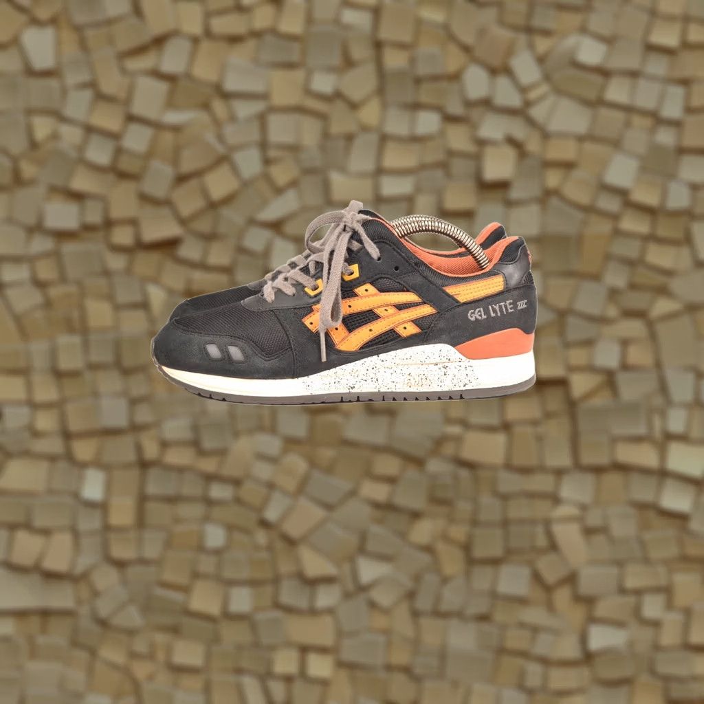 Asics ASICS Gel Lyte III Black Tan H307N Sneakers Trainers US 8 Men's Sneaker Black Tan 8 Mens Size US 8 / EU 41 - 1 Thumbnail
