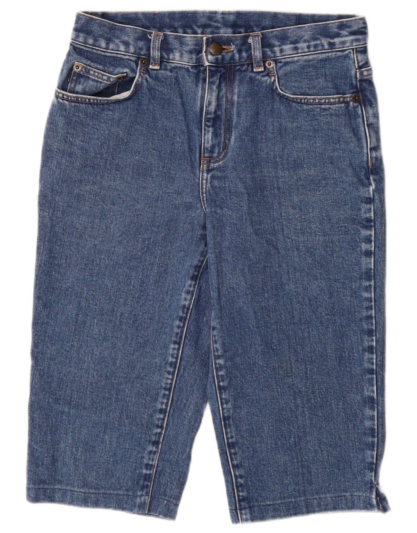 Ralph Lauren Womens Petite Denim Shorts US 4 Small W28 Blue Cotton Size 25" / US 0 / IT 36 - 1 Thumbnail