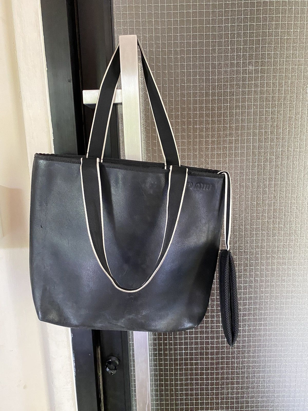 Miu Miu MIU MIU black leather tote bag Size ONE SIZE - 4 Thumbnail