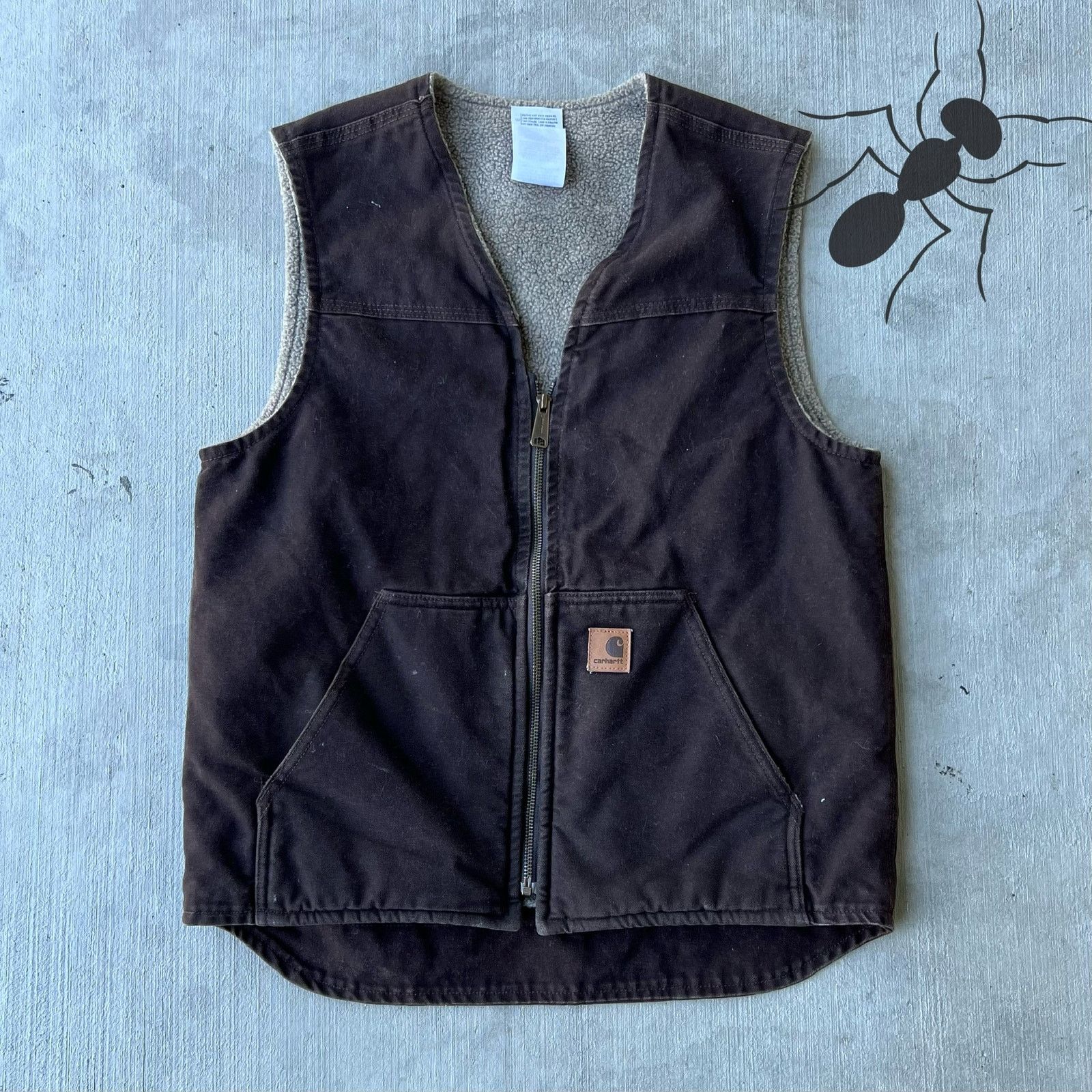 Carhartt × Vintage Carhartt V26 DKB brown work wear vest Size US M / EU 48-50 / 2 - 1 Thumbnail