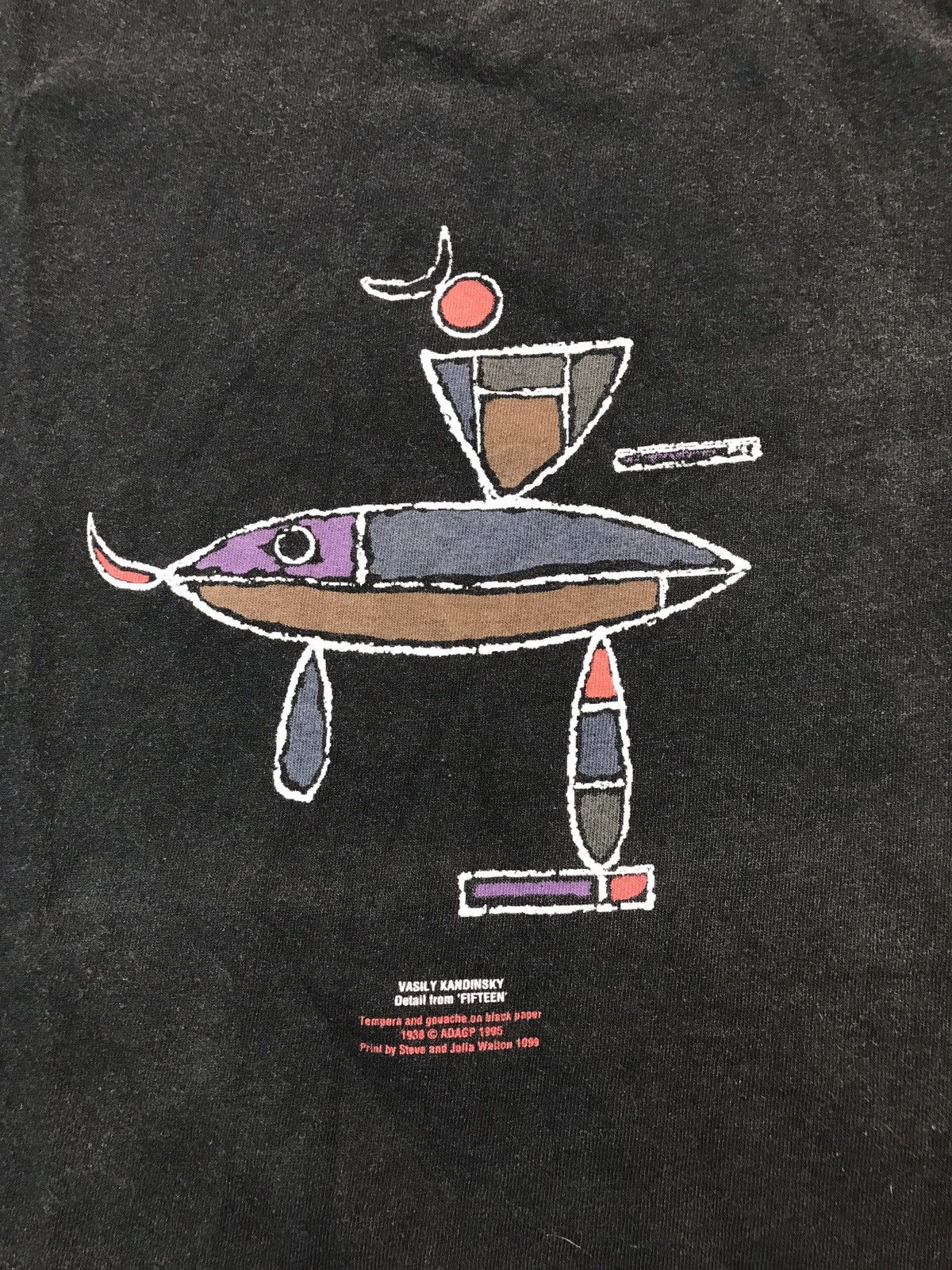 Monet × Vintage Vintage Kandinsky Art Tee Abstract T Shirt Size US L / EU 52-54 / 3 - 2 Thumbnail