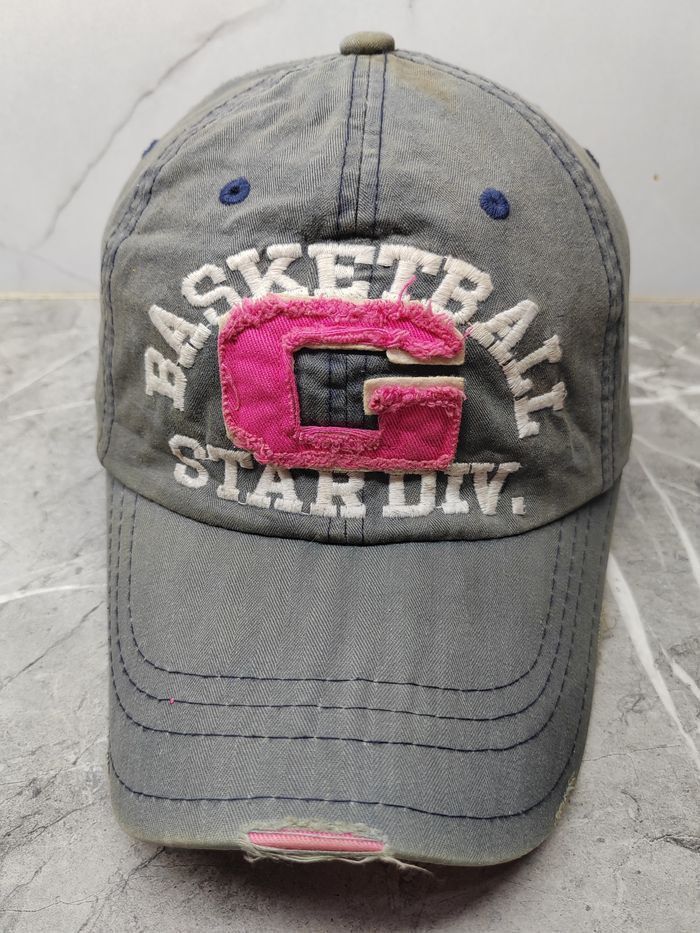 Japanese Brand Vintage Basketball G Star Div Distressed Style Cap Hat Size ONE SIZE - 2 Thumbnail