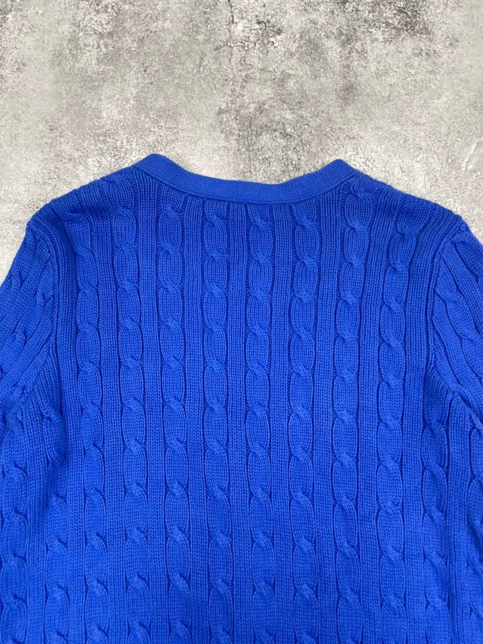 Ralph Lauren Ralph Lauren Sport Women Cotton Cardigan Blue Cable Knit Size M / US 6-8 / IT 42-44 - 8 Thumbnail