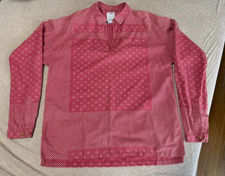 Visvim Visvim Red Tunic Long Sleeve Shirt-2506 Size US M / EU 48-50 / 2 - 1 Thumbnail