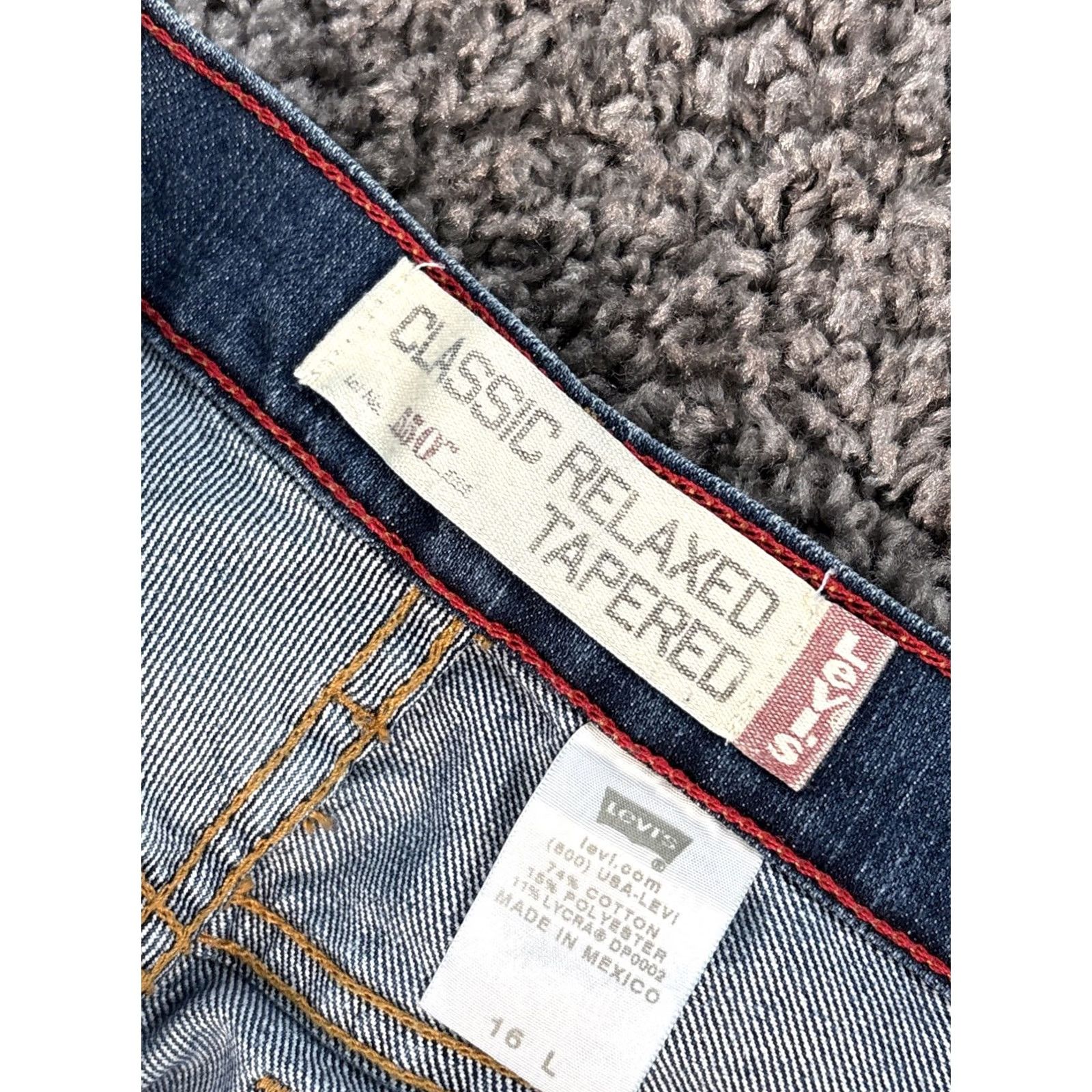 Levi's VINTAGE Levi's 550 Jeans Womens 34x32 Blue High Rise Relaxed Tapered Denim Size 38" / US 16 / IT 52 - 6 Thumbnail