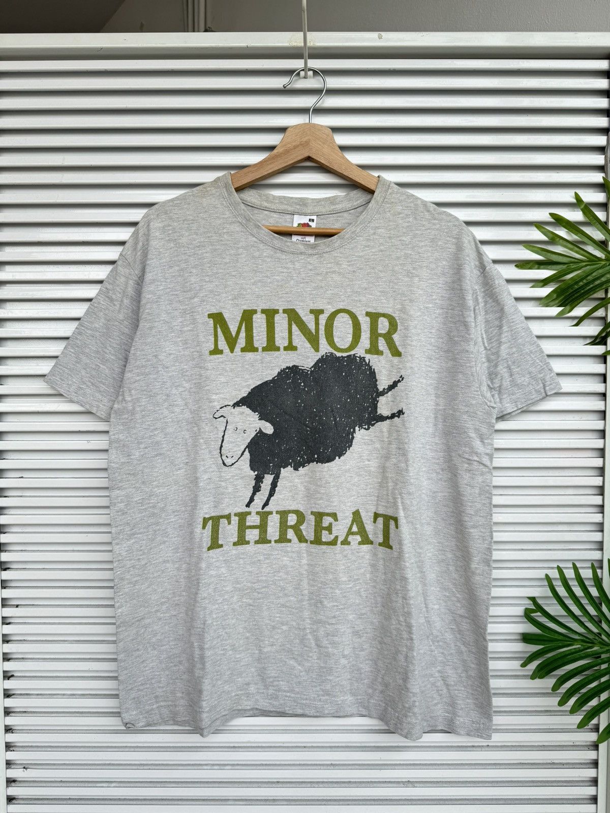 image of Band Tees x Rap Tees Vintage Minor Threat Tees / Aphex Twin Nirvana Tupac in Grey (Size Large)