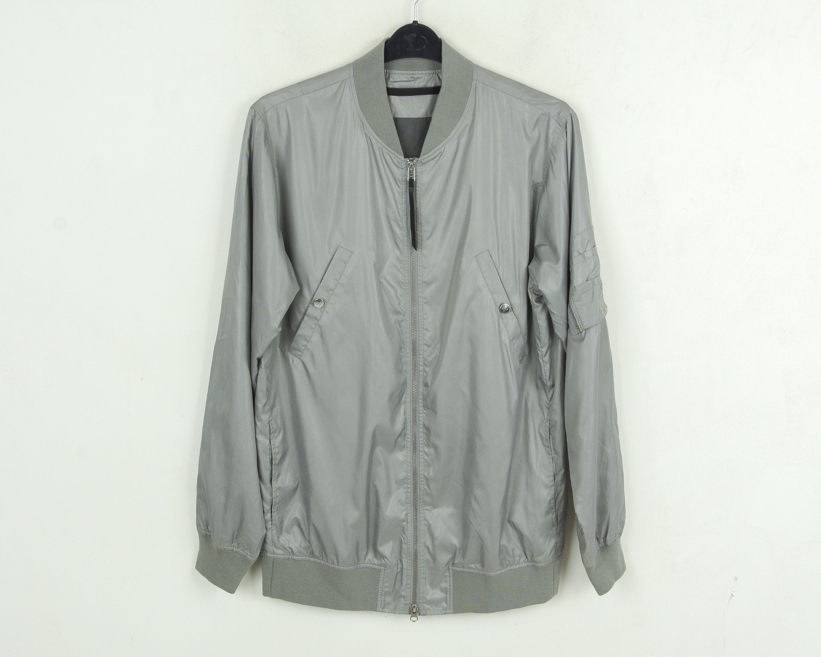 Tiger of Sweden Windbreaker M Bomber Jacket Grey Nylon Zip Coat Aviator Size US M / EU 48-50 / 2 - 1 Thumbnail