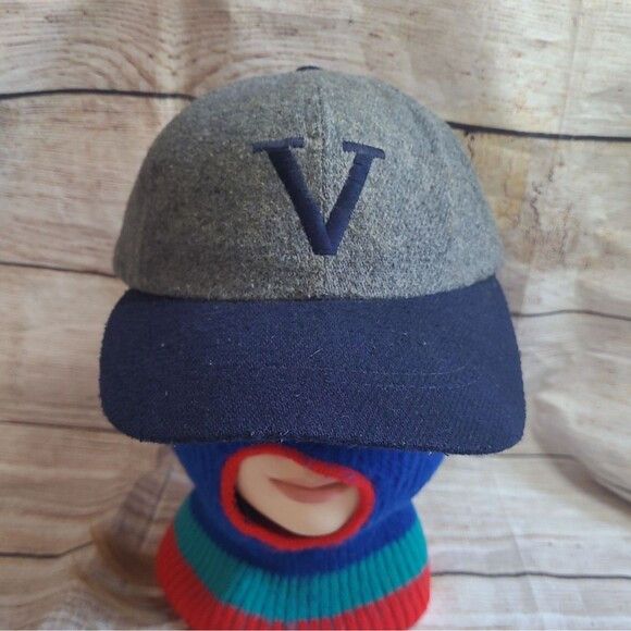 NCAA Vtg Virginia University Wool Baseball Cap hat Scissorhands Size ONE SIZE - 2 Thumbnail