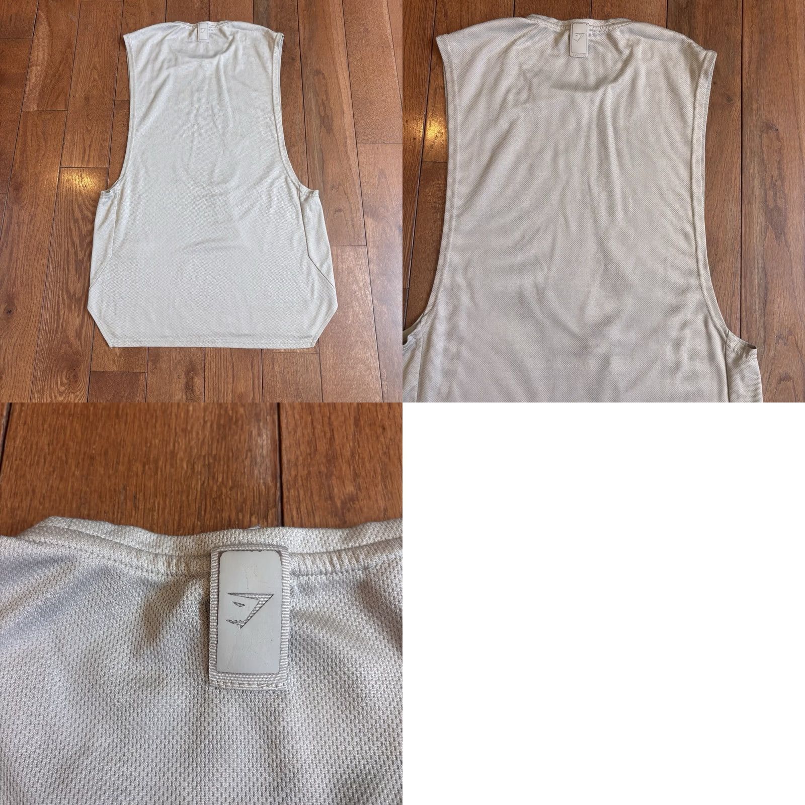 Gymshark Gymshark Tank Top Mens Beige Black sz M Sleeveless Shirt Muscle Size US M / EU 48-50 / 2 - 8 Thumbnail