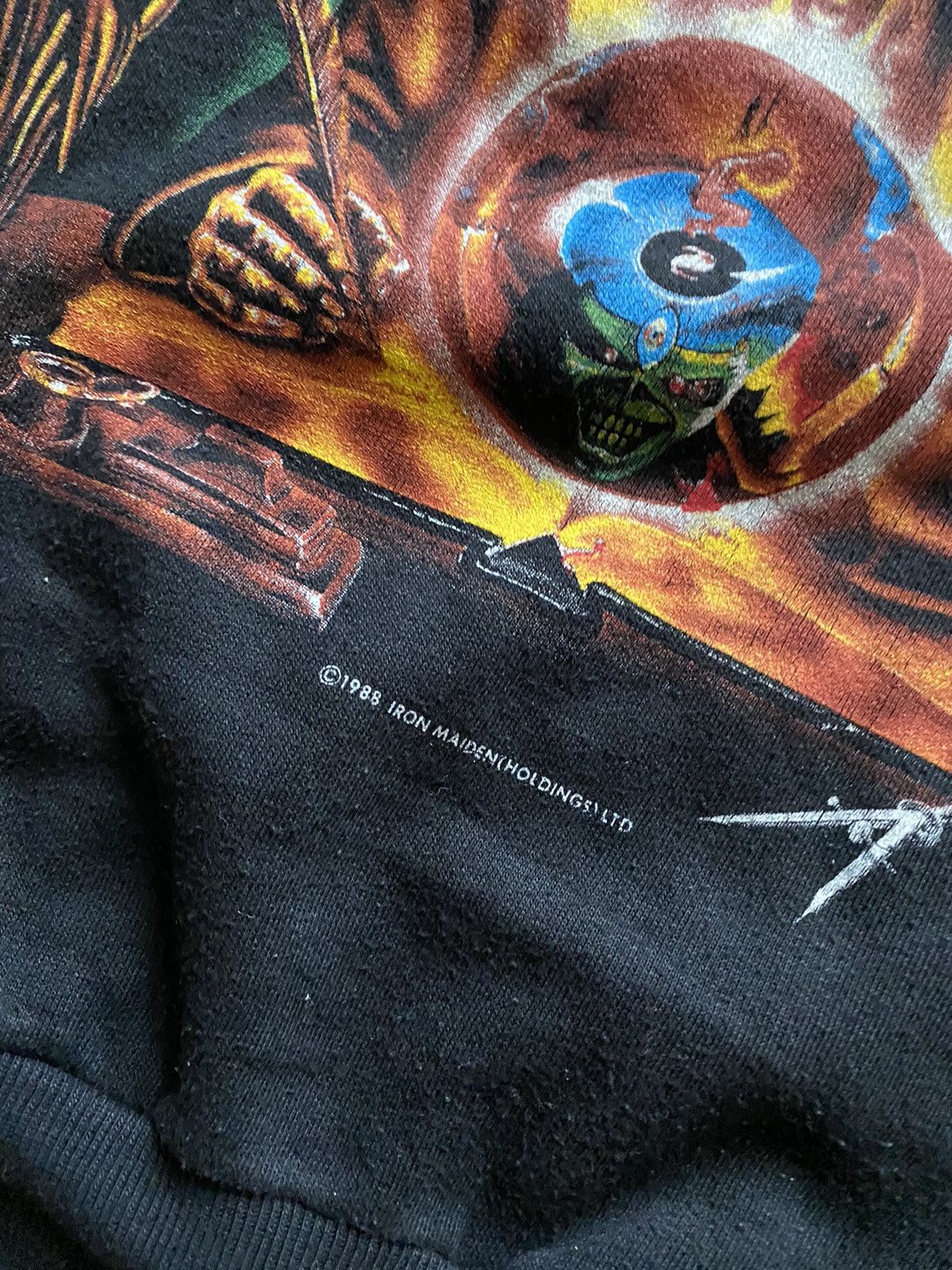 Iron Maiden × Vintage vintage 1988 Iron Maiden Seventh Son world tour crewneck Size US M / EU 48-50 / 2 - 5 Thumbnail