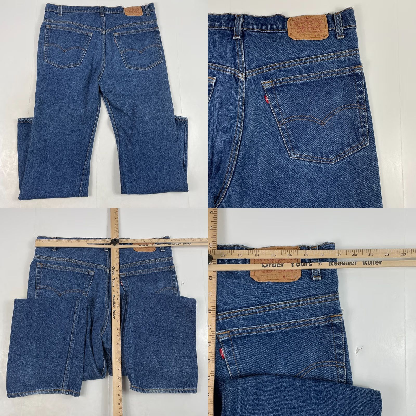 Levi's Levi's 90s Vintage Jeans Men Blue 40 Inch Straight Leg Denim Pocket Jeans Size US 40 / EU 56 - 8 Thumbnail