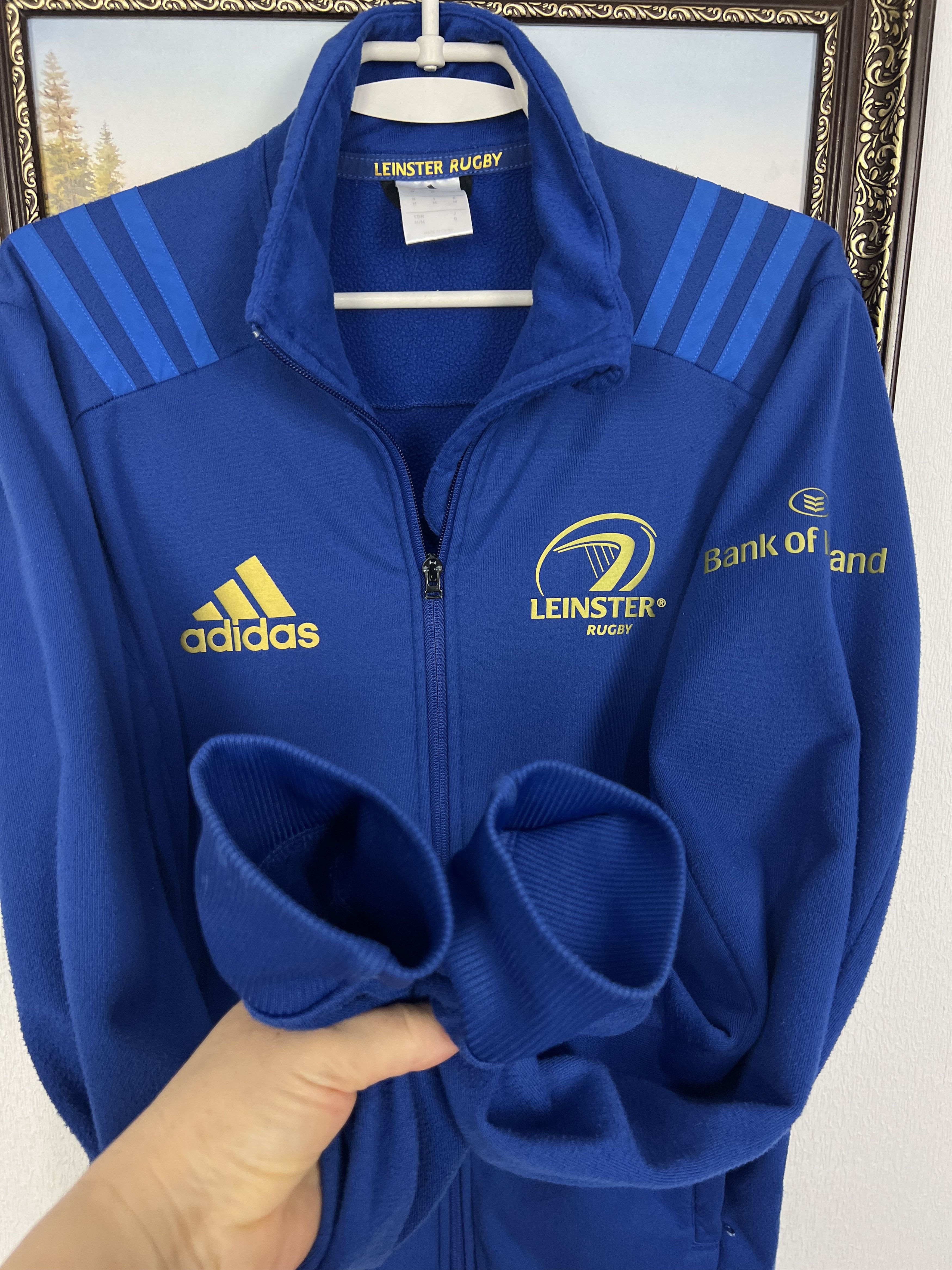 Adidas Adidas Leinster Rugby Jacket Blue Track Top Sweatshirt Train Size US M / EU 48-50 / 2 - 6 Thumbnail