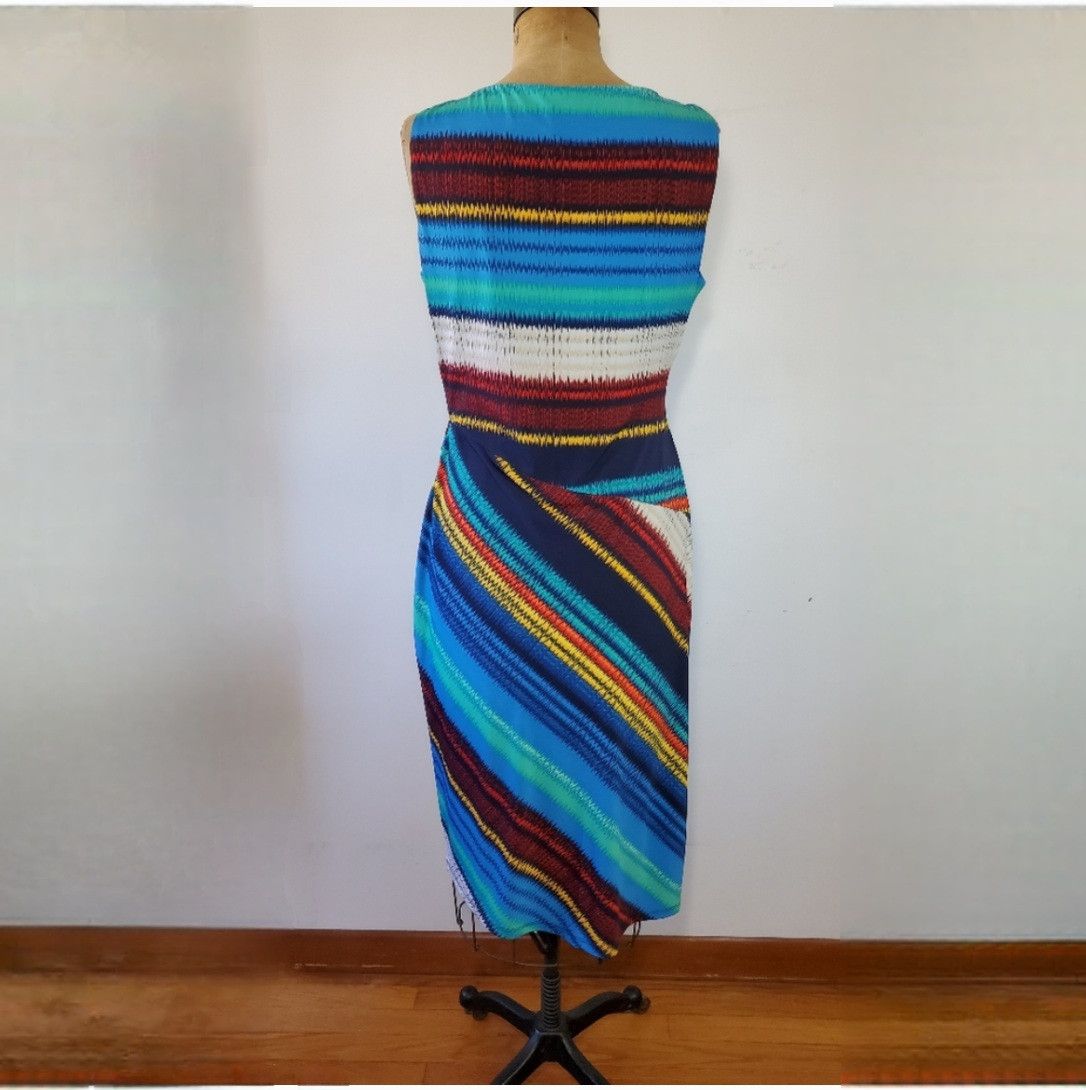 Other Rafaella L/XL Dress Tank Rainbow Tulip Wrap Skirt Midi Body Size L / US 10 / IT 46 - 3 Thumbnail