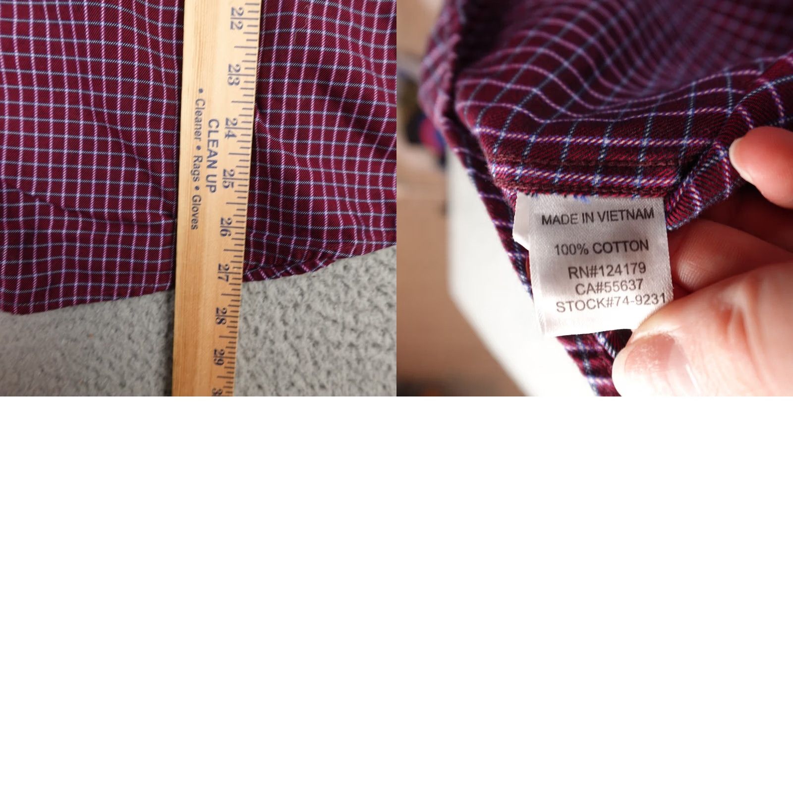 Johnston & Murphy Johnston & Murphy Shirt Mens Large Red Plaid Long Sleeve Button Up Flip Cuff Size US L / EU 52-54 / 3 - 9 Thumbnail