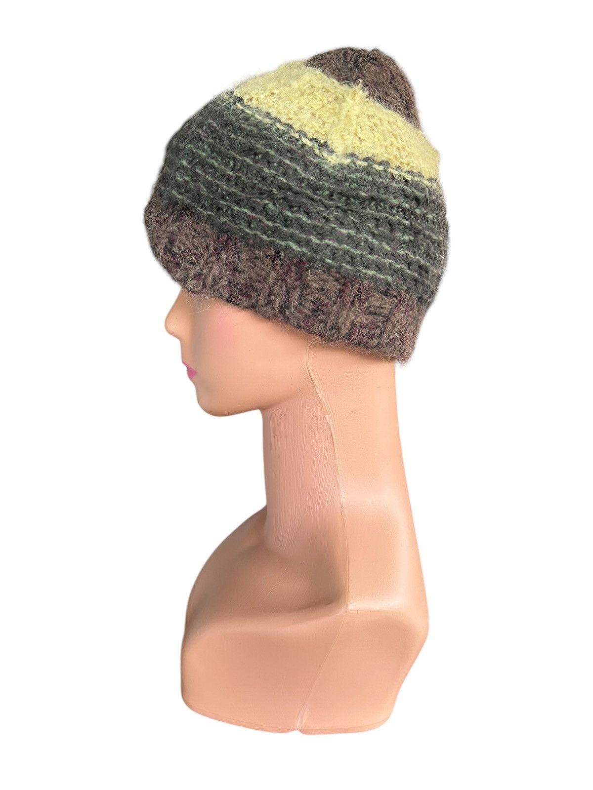 Japanese Brand × Kapital × Vintage Diesel mohair fur Knitted Beanie Hats Size ONE SIZE - 4 Thumbnail
