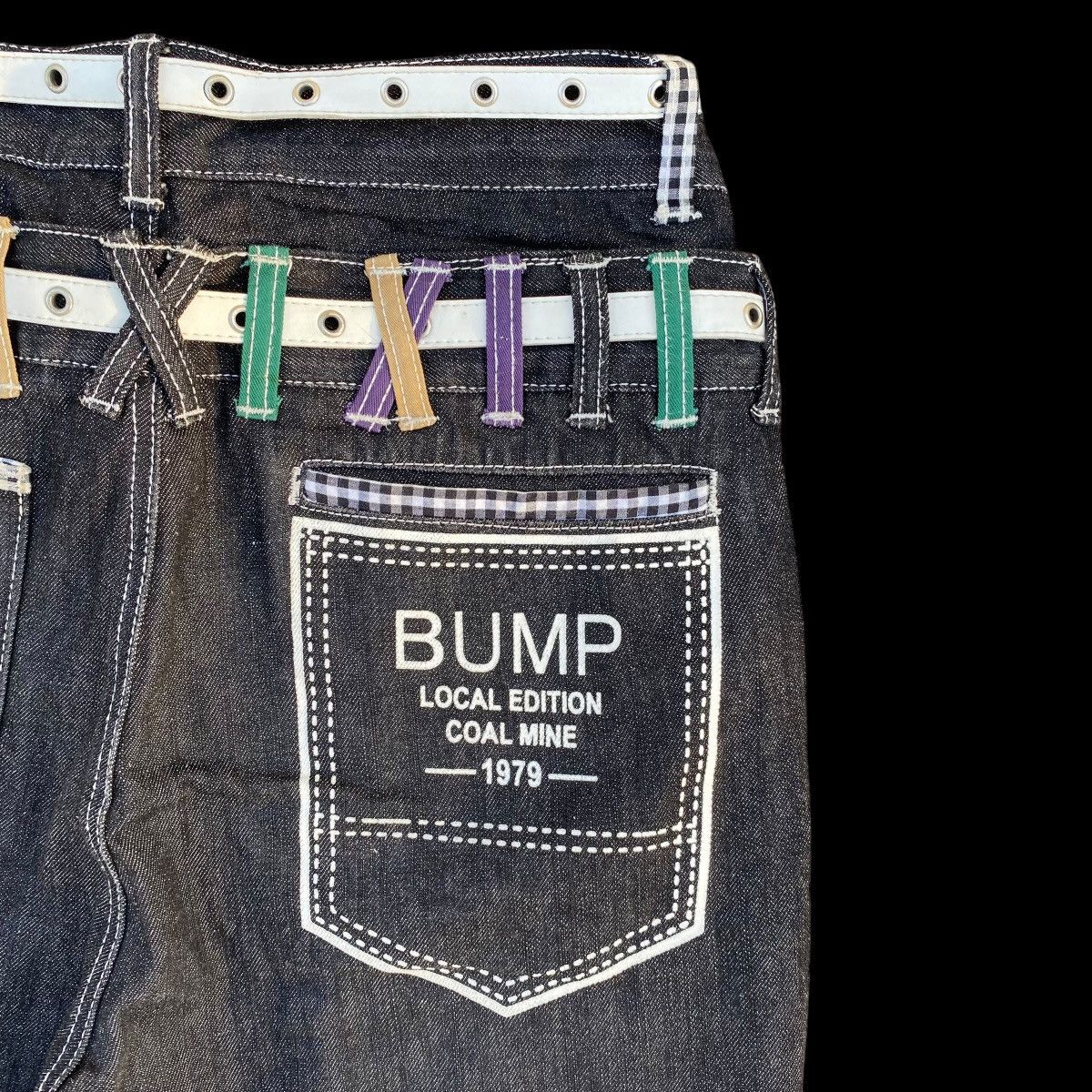 Hysteric Glamour × If Six Was Nine × Japanese Brand Rare Nylaus Double Waist With Belts Denim Jeans Size US 32 / EU 48 - 13 Thumbnail
