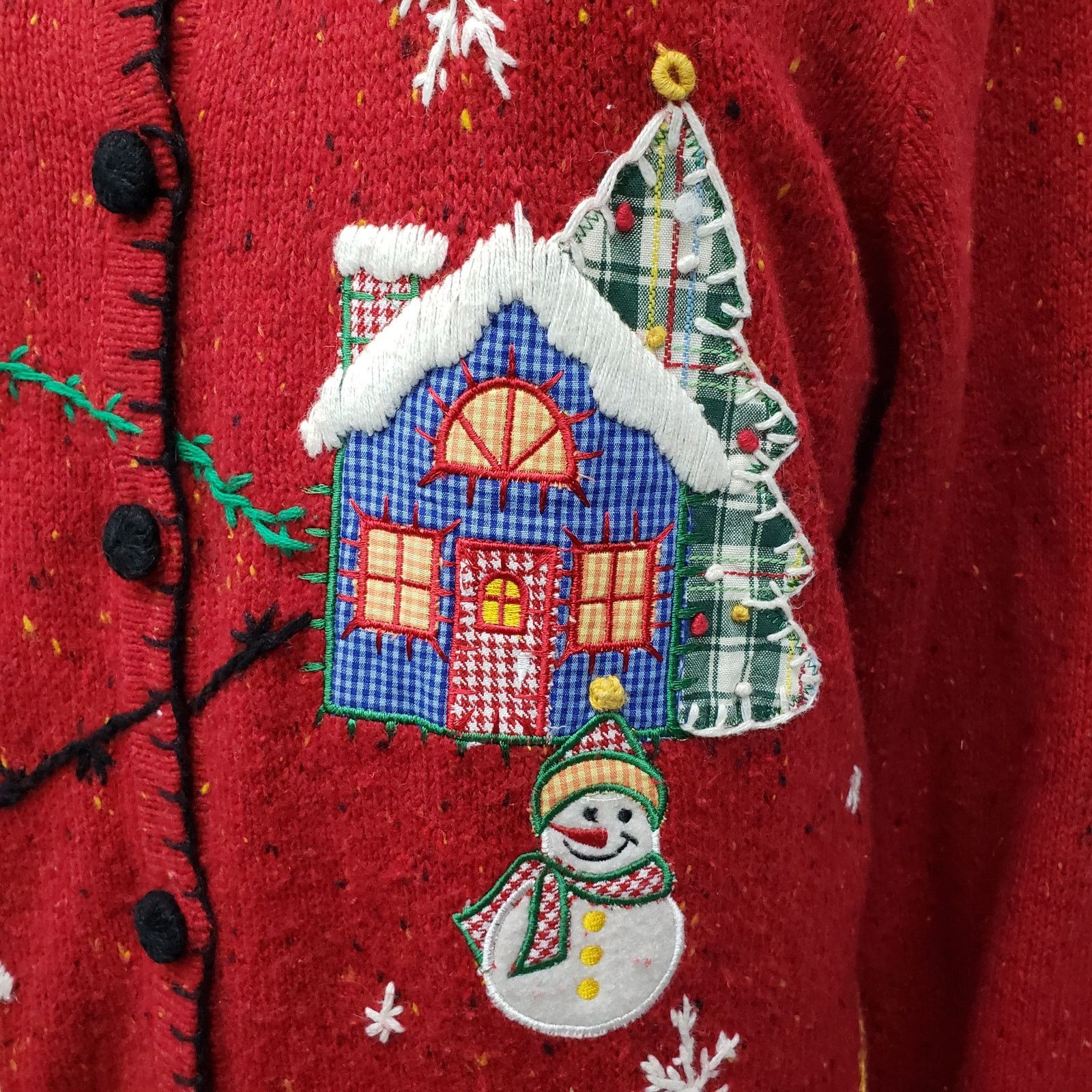Vintage Victoria Jones Cardigan Sweater 2XL Holiday Ugly Christmas Size XXL / US 16-18 / IT 52-54 - 13 Thumbnail