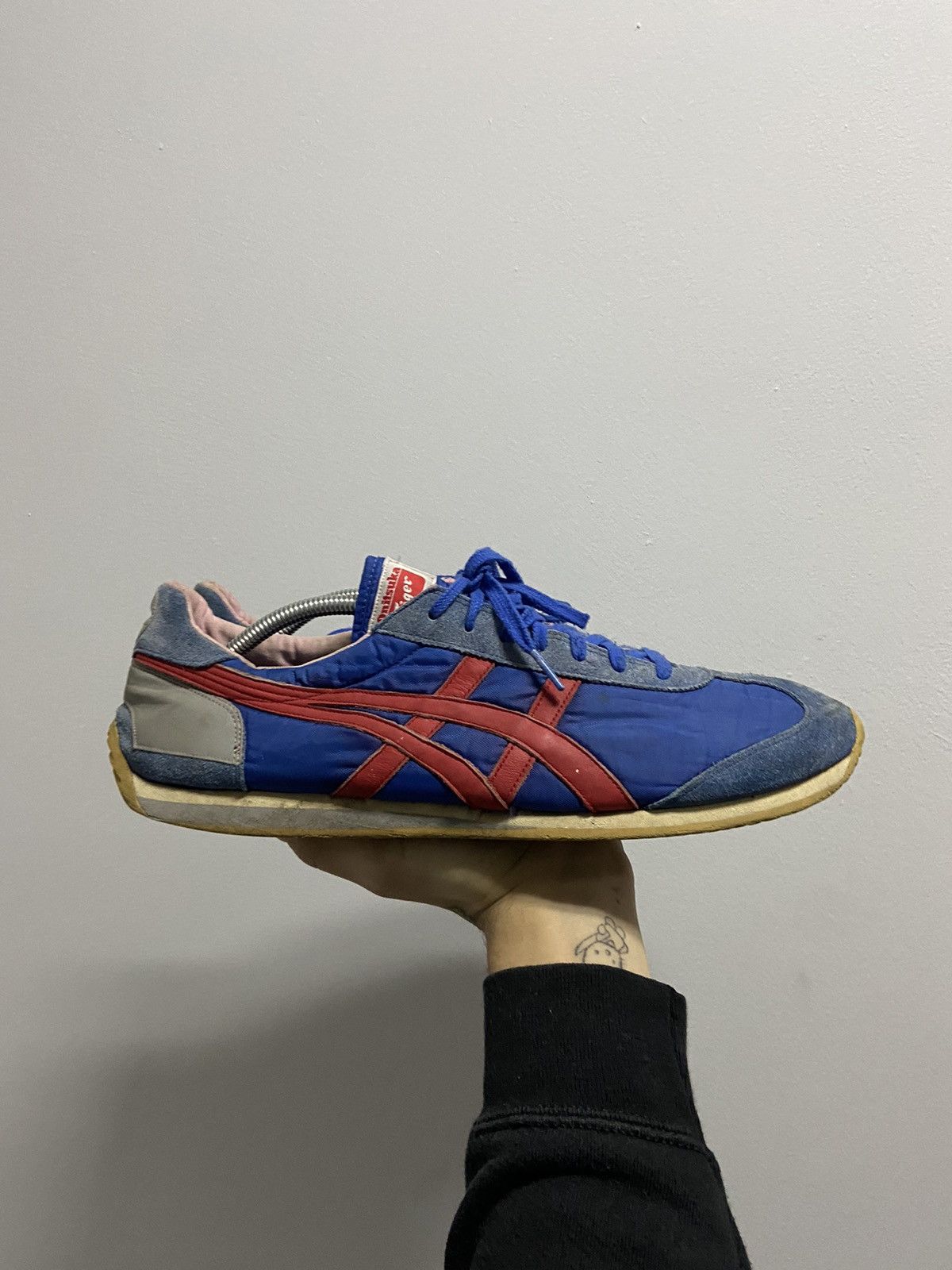 Asics × Vintage Asics Onitsuka Tiger Vintage Sneakers Low Top stripe Size US 12.5 / EU 45-46 - 2 Thumbnail