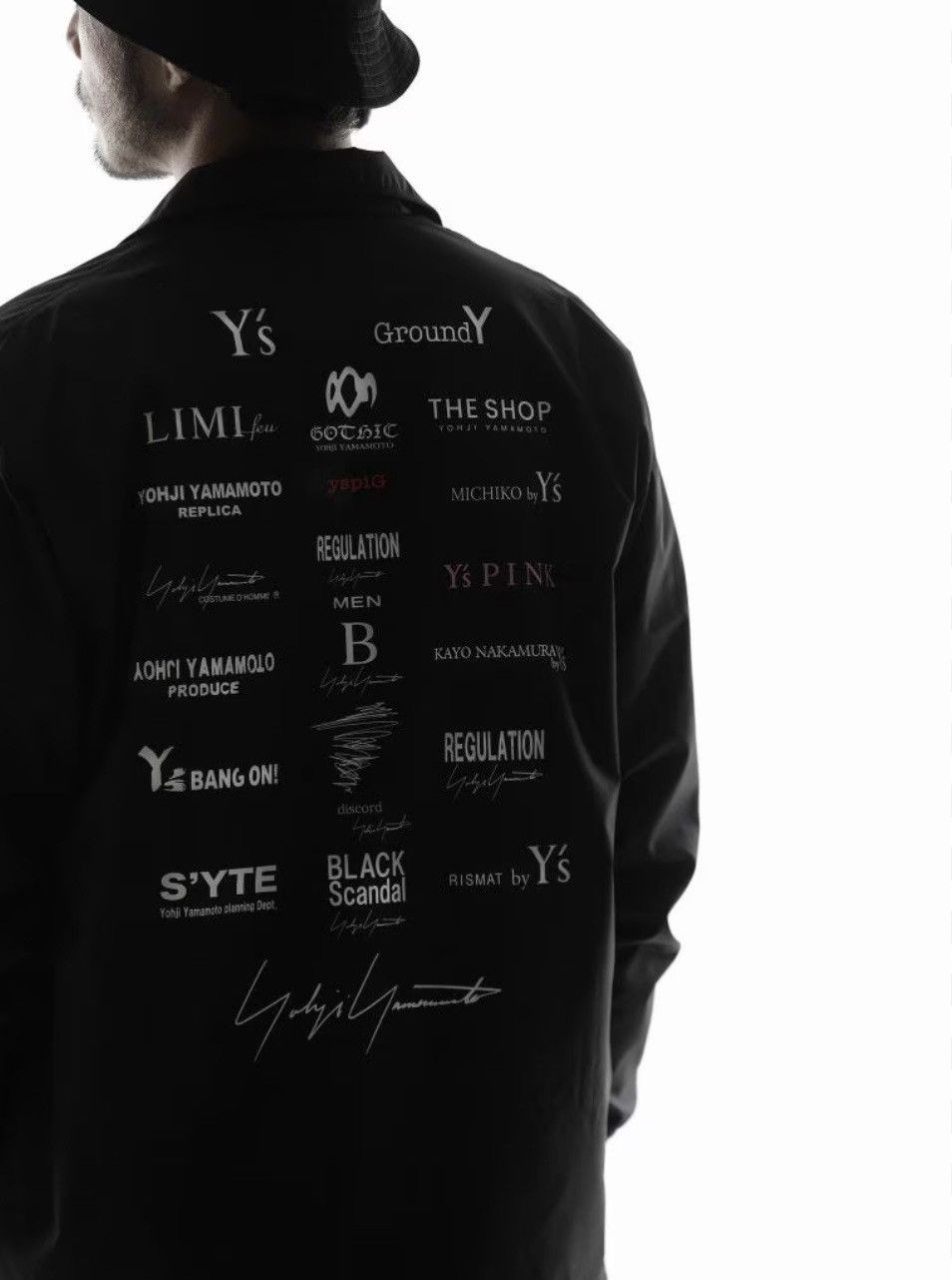 Yohjiyamamoto × NEW ERA Coach Jacket Yohji Yamamoto Black New Era Edition Coach Jacket Yohji Yamamoto