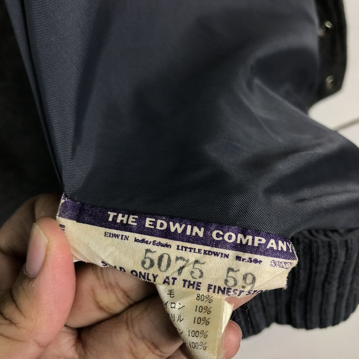 Edwin 🔥VINTAGE VARSITY WOOL JACKET EDWIN ISSEY MIYAKE JAPAN Size US L / EU 52-54 / 3 - 17 Thumbnail