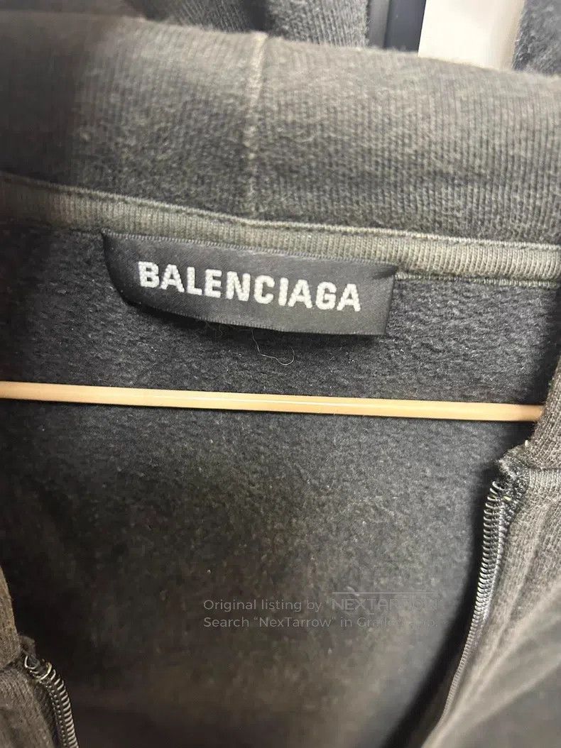 Balenciaga Balenciaga Black Hooded Sweatshirt Size US L / EU 52-54 / 3 - 2 Thumbnail