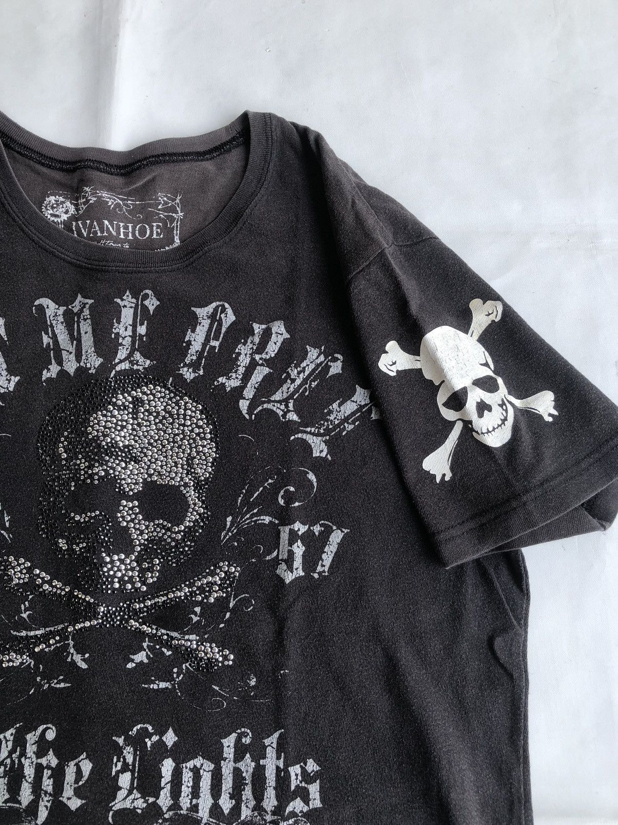 Other Poem Skull Set Me Free Hit The Light Rock Punk Skull Size US L / EU 52-54 / 3 - 4 Thumbnail