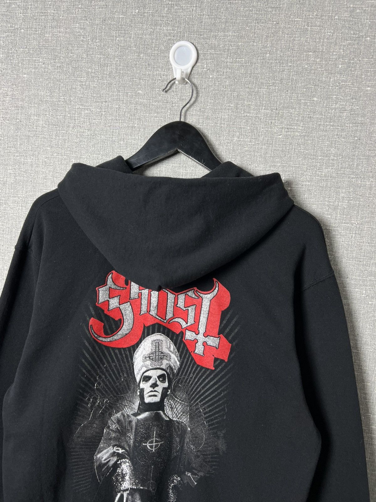 Band Tees Ghost Rare Back Printed Big Logo Zip Up Hoodie Size M Size US M / EU 48-50 / 2 - 2 Thumbnail