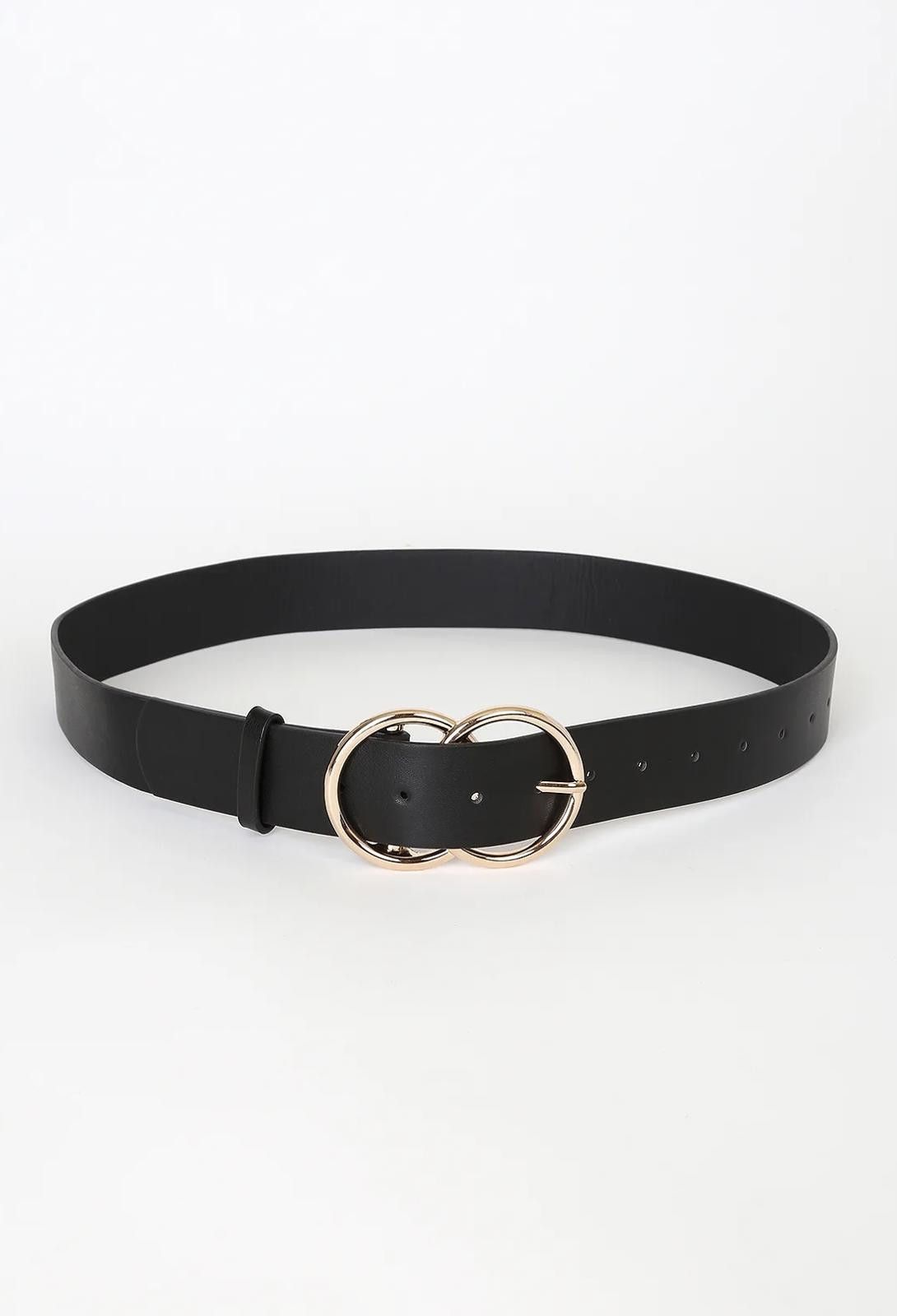 Other LULUS Vegan Double Buckle Belt Size ONE SIZE - 3 Thumbnail