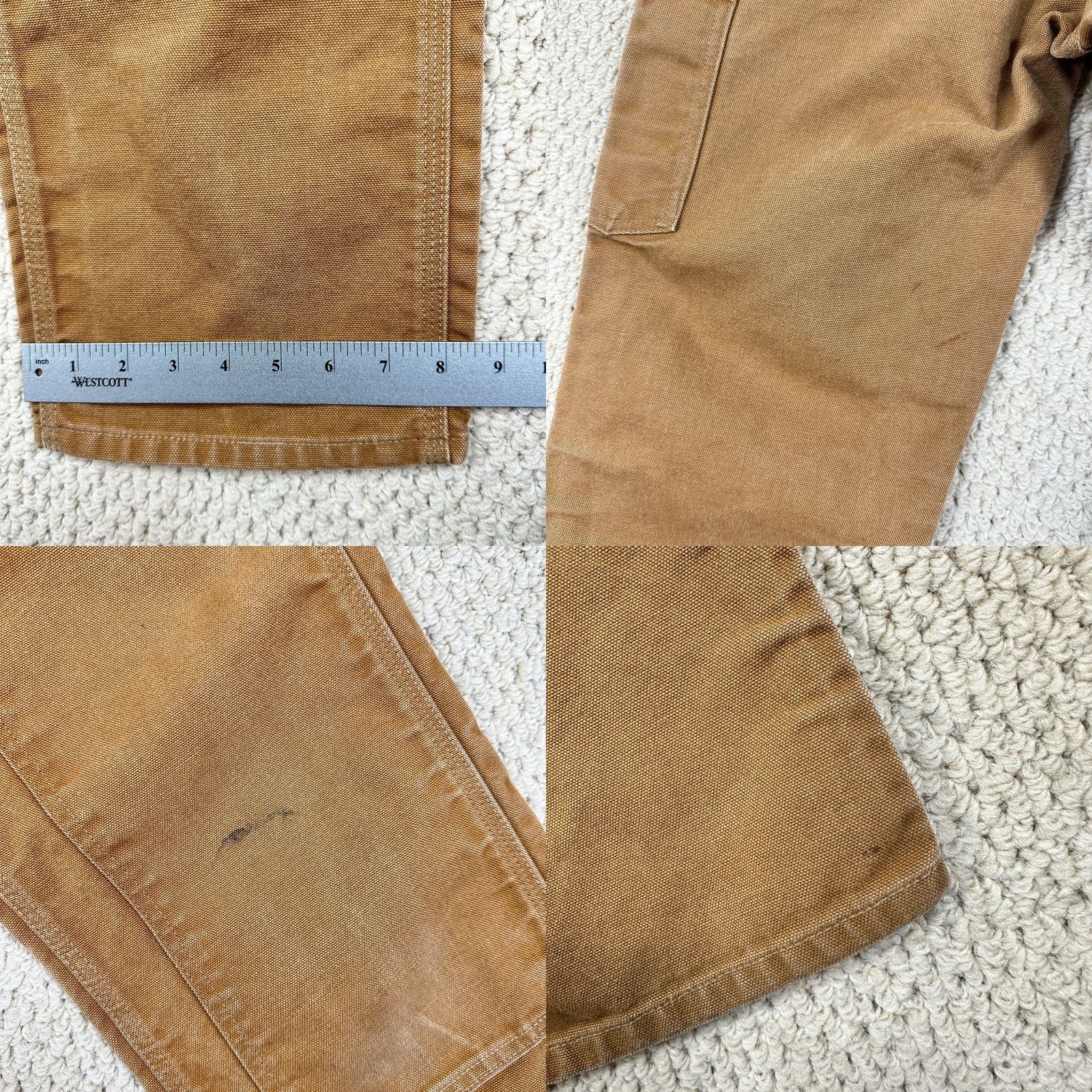 Carhartt VINTAGE Carhartt Jeans 28x30 Brown Loose Fit Regular Straight USA Made Workwear Mens Mens Size US 28 / EU 44 - 8 Thumbnail