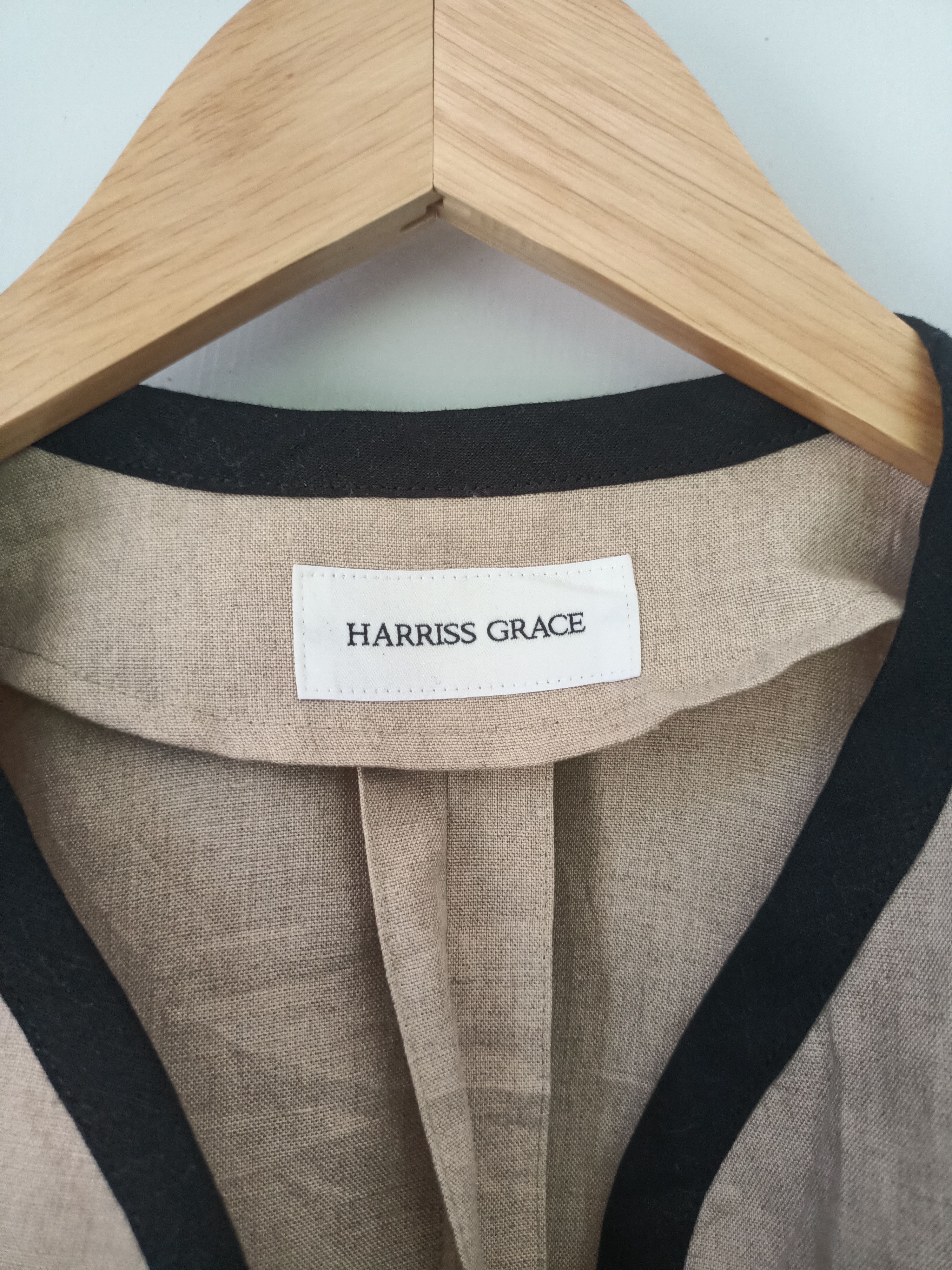 Japanese Brand HARRIS GRACE Beige Duster Coat Made in Japan🇯🇵 Size XS / US 0-2 / IT 36-38 - 8 Thumbnail