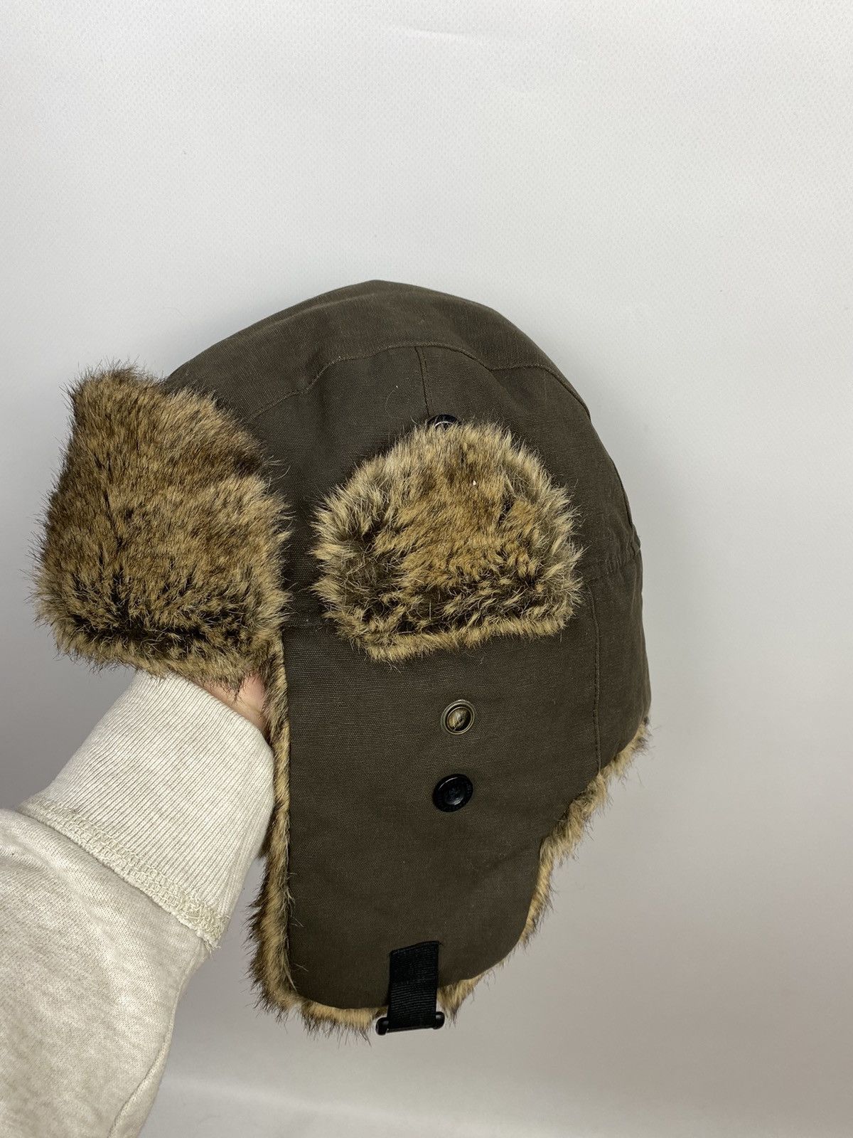 Japanese Brand Vintage Y2K Ushanka Fuzzy mohair Tyler hat Size ONE SIZE - 1 Thumbnail