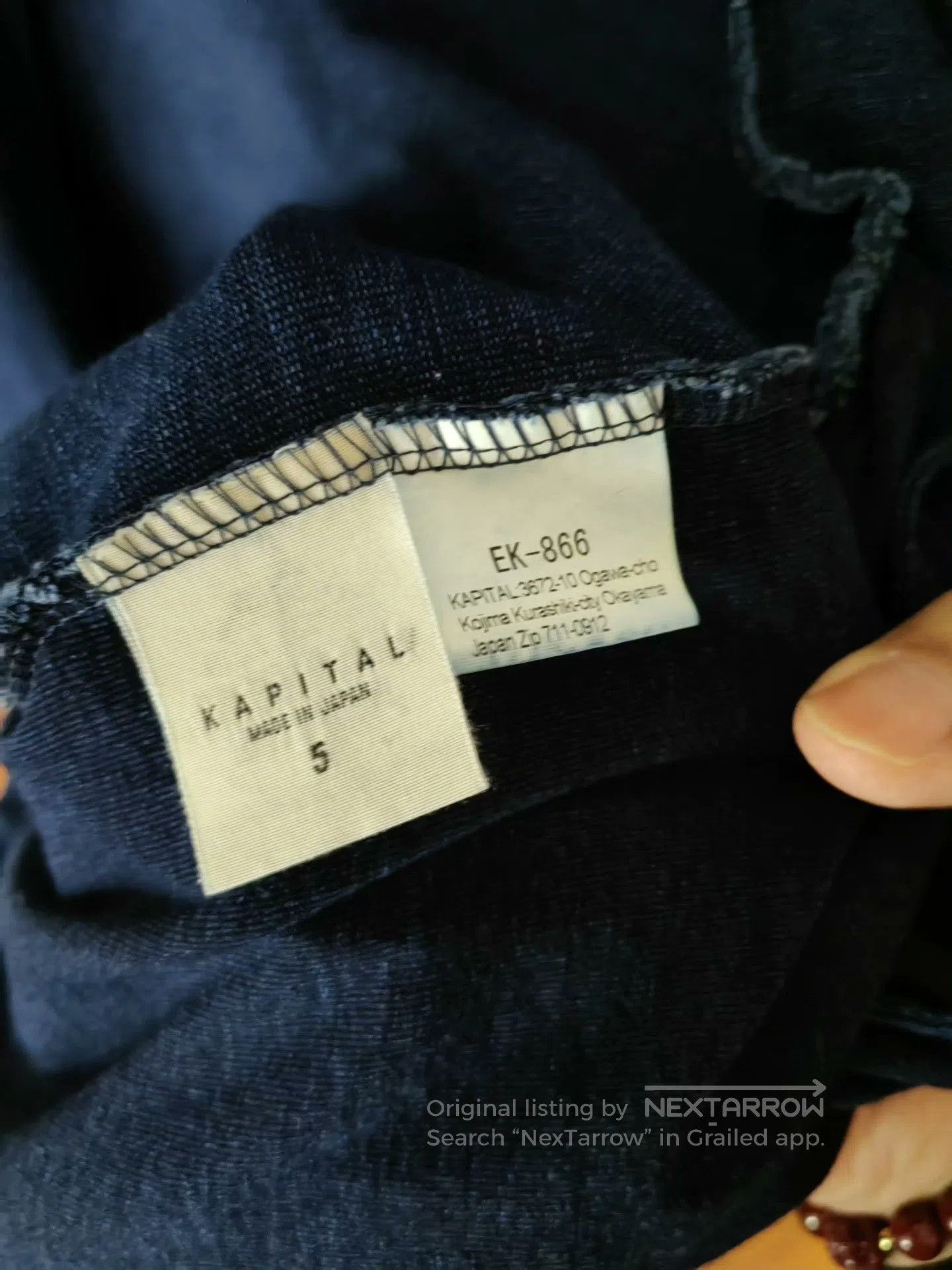 Kapital Kapital Indigo Kimono Jacket. Size US XXL / EU 58 / 5 - 7 Thumbnail
