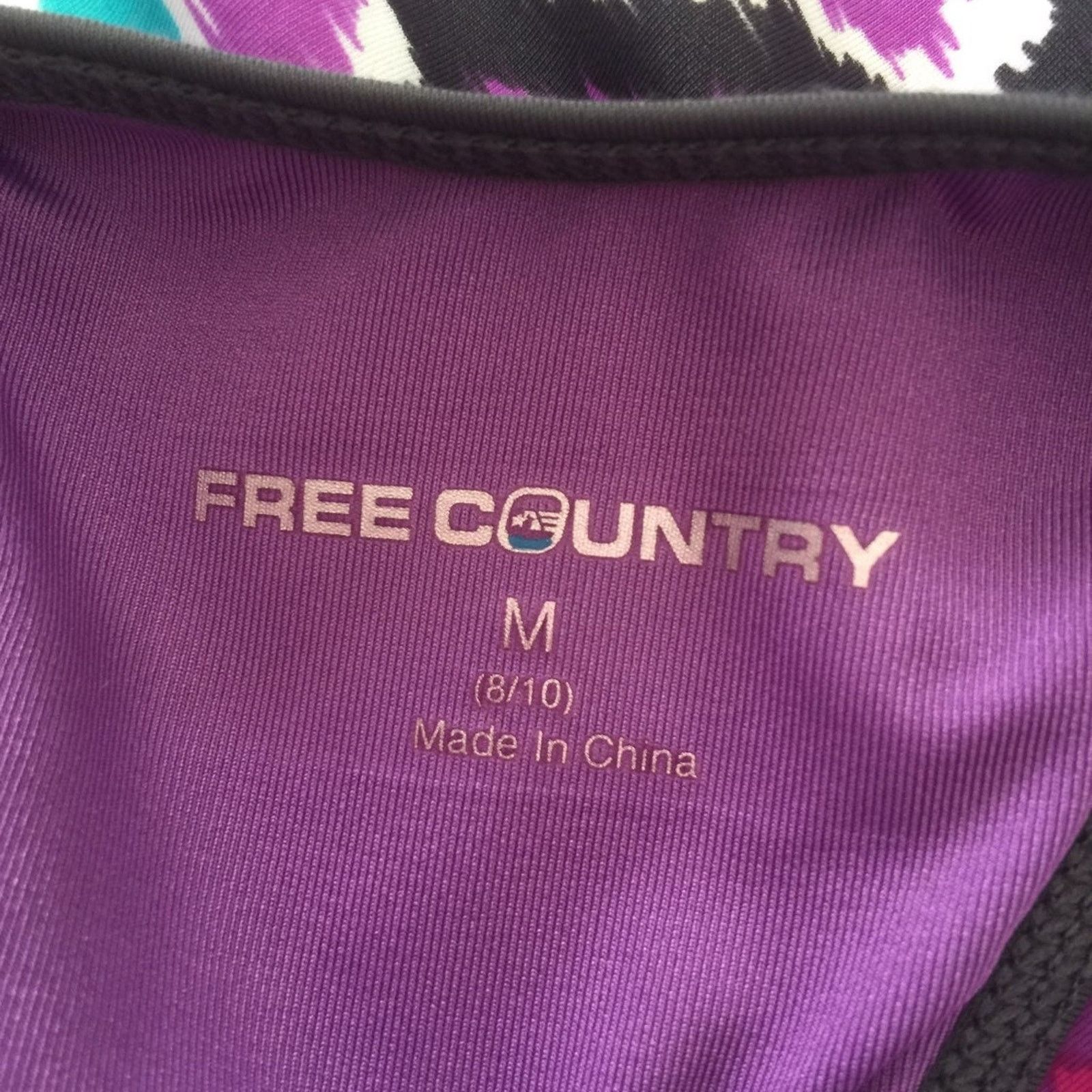 Free Country Free Country Women's Size Medium Swimsuit Top Racerback NEW Size ONE SIZE - 6 Thumbnail