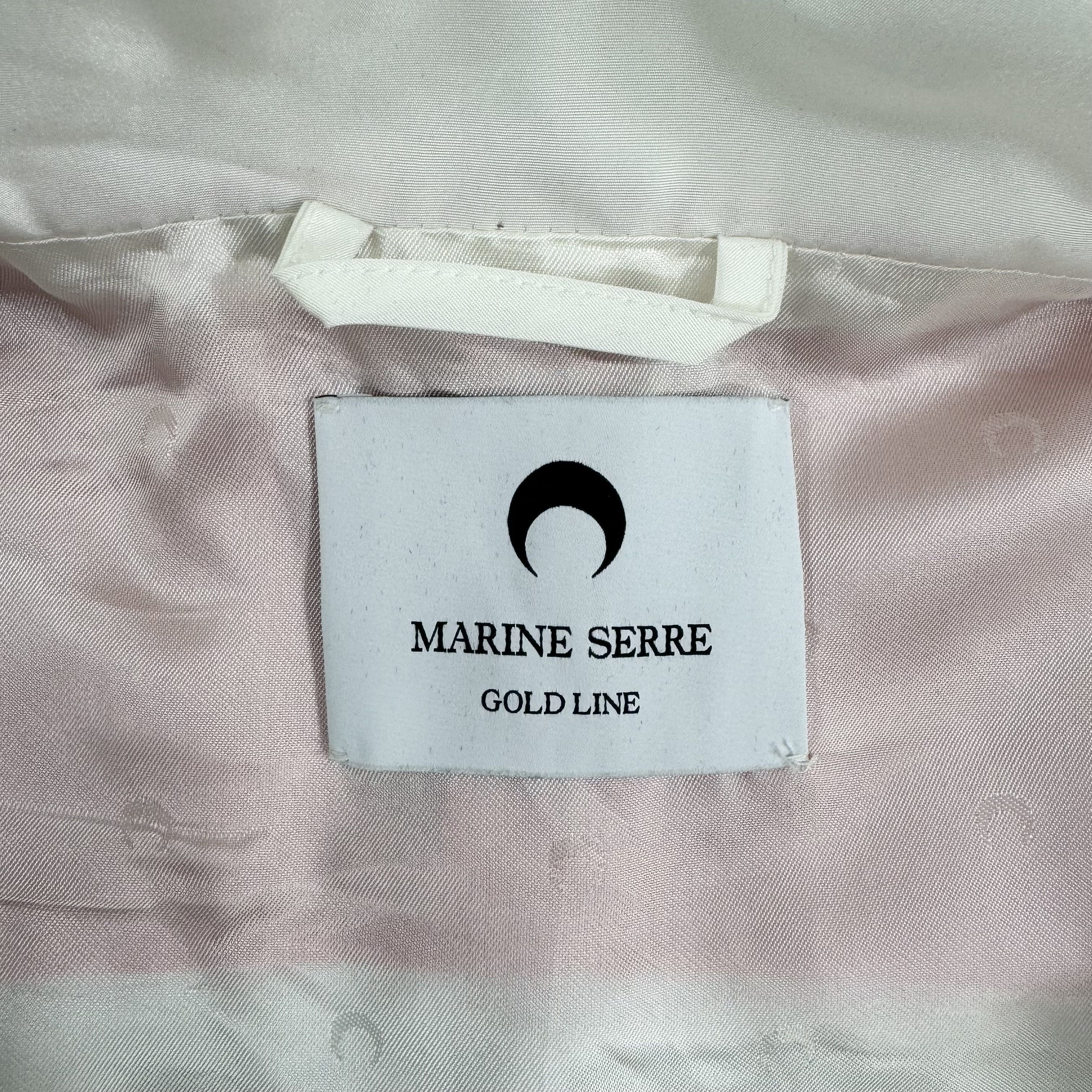 Marine Serre Marine Serre Crescent Moon Print Jacket In White RRP £1000 Size US M / EU 48-50 / 2 - 8 Thumbnail