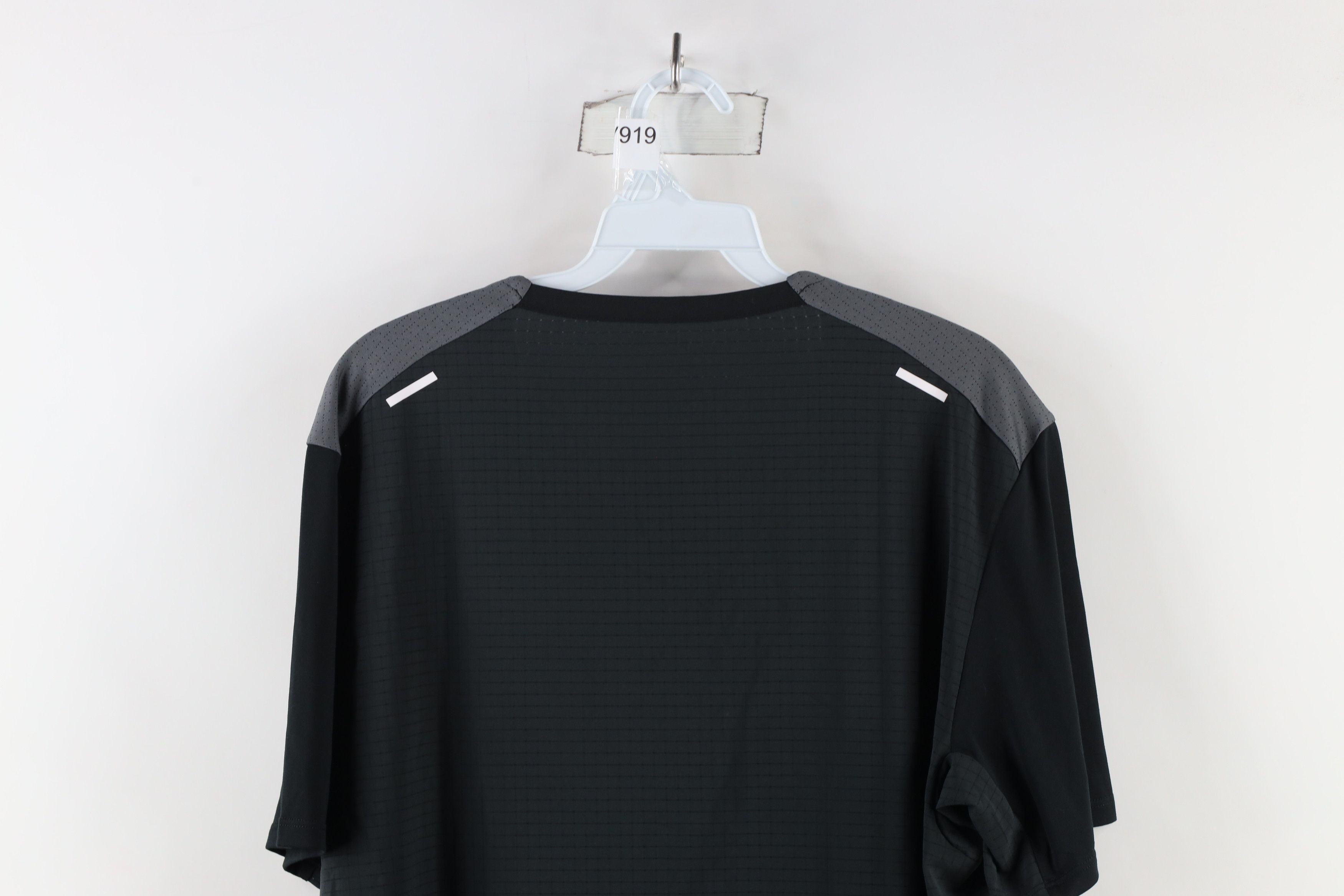 Nike × Vintage Nike Trail Mini Swoosh Vented Knit Running T-Shirt Gray Size US M / EU 48-50 / 2 - 11 Thumbnail