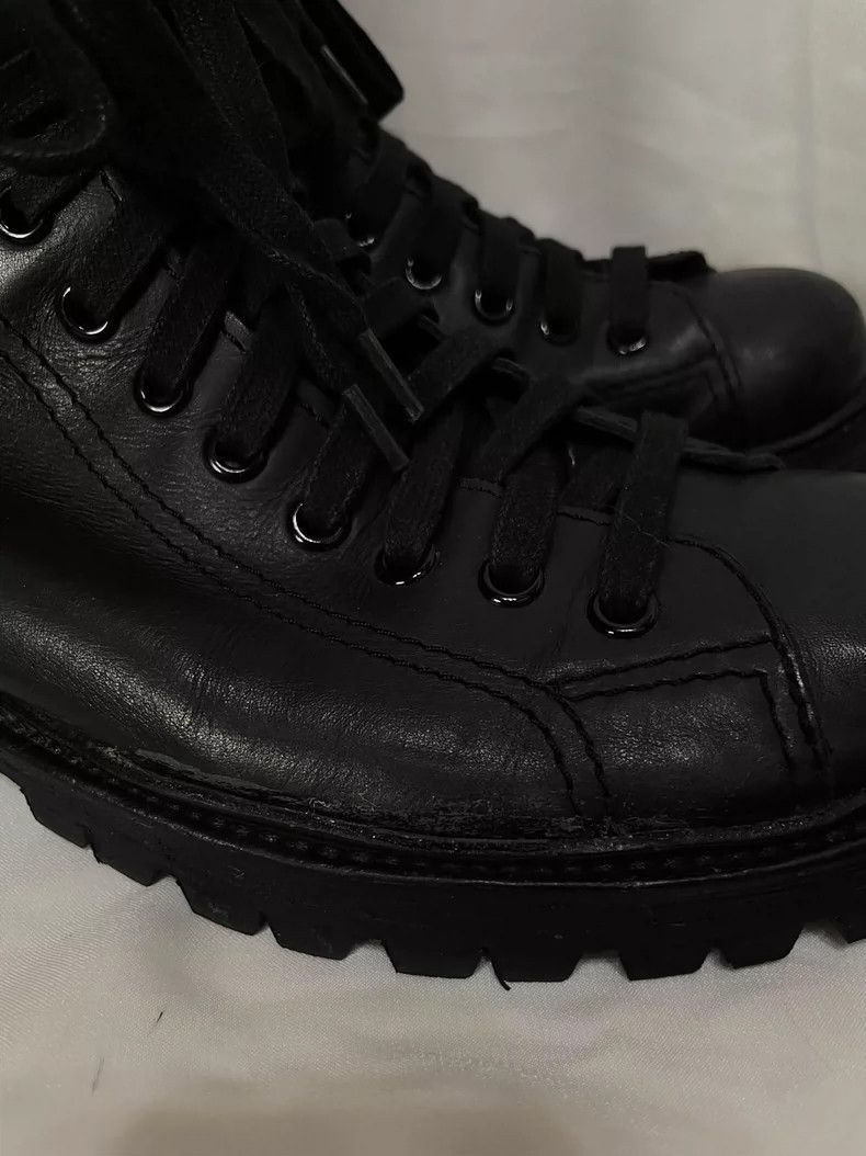 Yohji Yamamoto Yohji Yamamoto Medieval Men's Black Side Zip Leather Boots Size US 8 / EU 41 - 7 Thumbnail