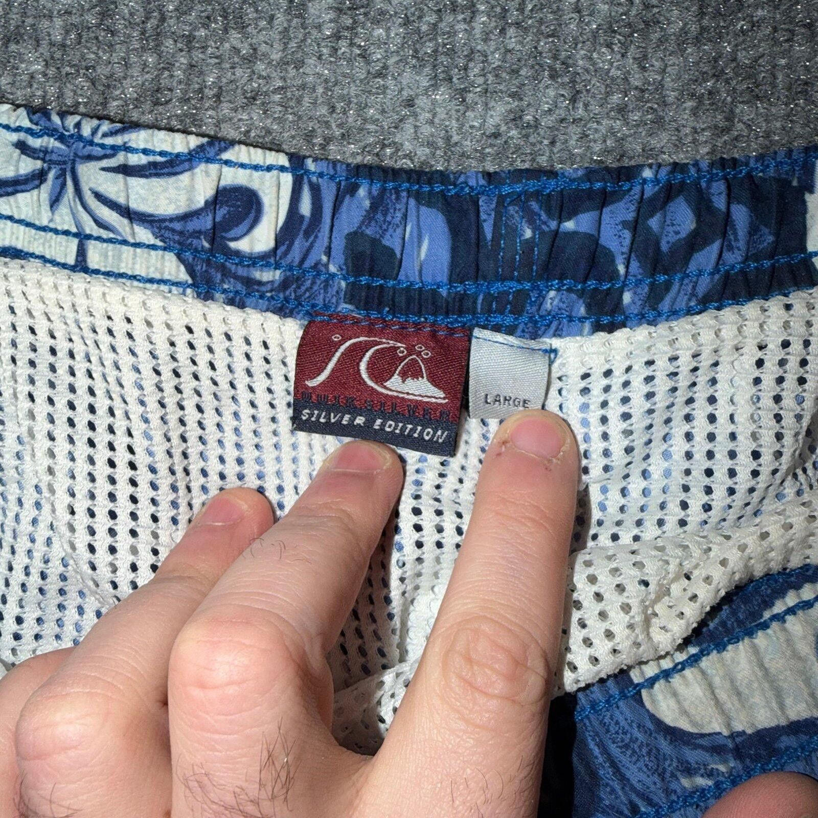 Quiksilver Quiksilver Silver Edition Swim Trunks Surf Lined Mens LG Size US 34 / EU 50 - 5 Thumbnail
