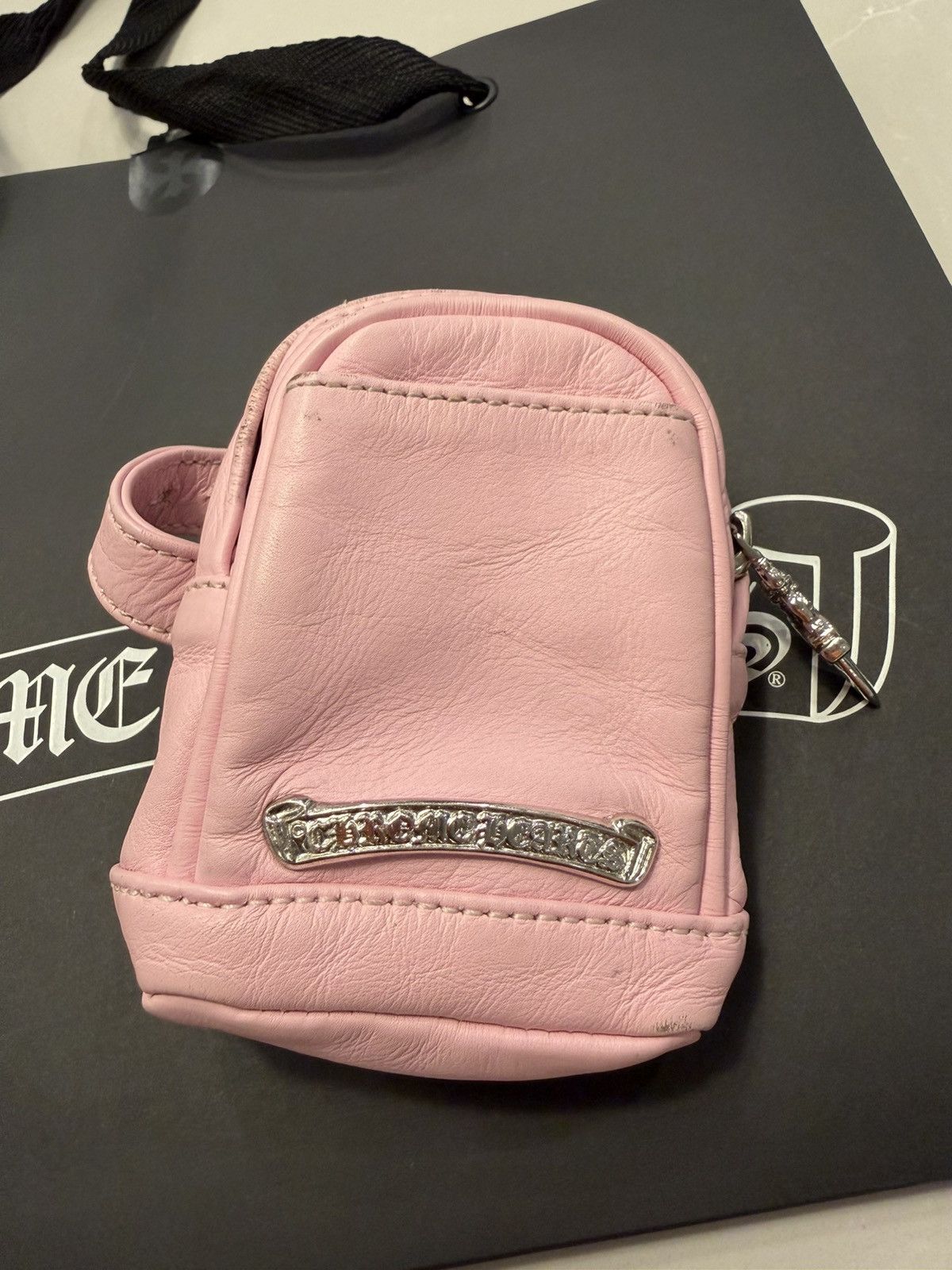 Chrome Hearts Japan Exclusive Baby Pink Wristlet W hardware Size ONE SIZE - 1 Thumbnail