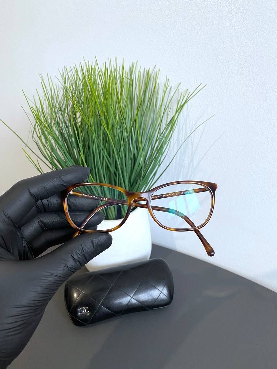Chanel × Designer CHANEL Women's Rectangle Eyeglasses, 3281 c.1295 Size ONE SIZE - 23 Thumbnail