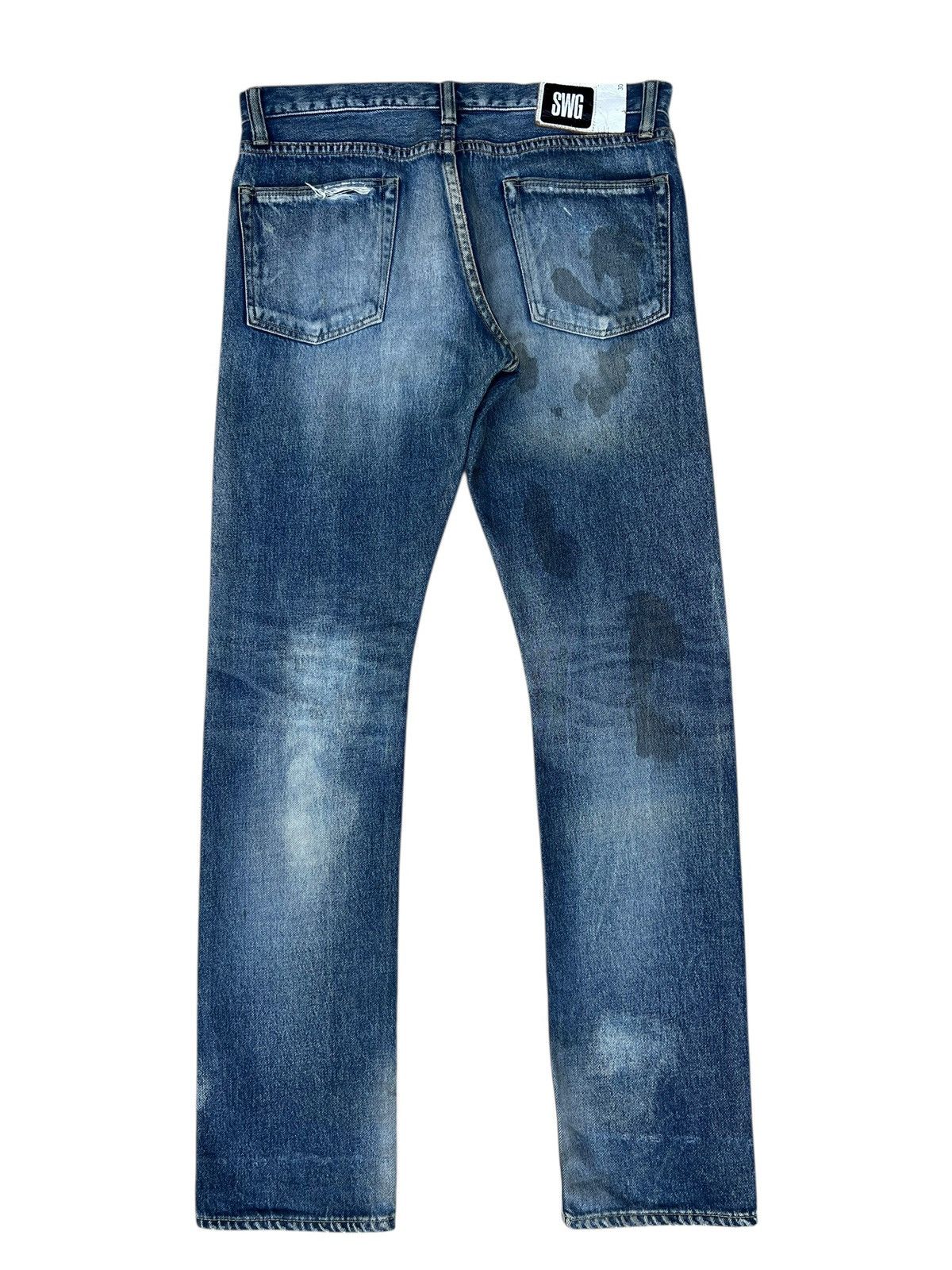 Swagger Swagger Japan Distressed Ripped Denim Jeans Size US 31 - 15 Thumbnail