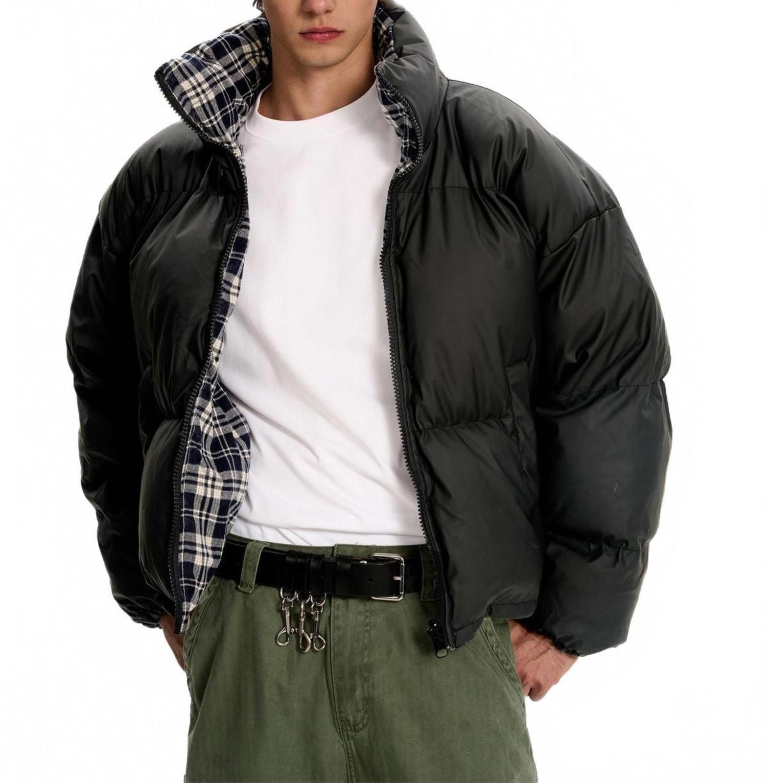 Japanese Brand Black Reversible Cotton-Padded Puffer Jacket Size US M / EU 48-50 / 2 - 1 Thumbnail
