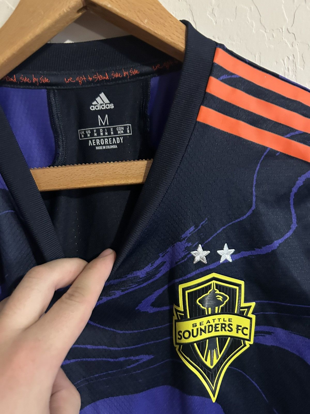 Adidas Seattle Sounders FC 2021 Away Jersey Size Medium Size US M / EU 48-50 / 2 - 2 Thumbnail