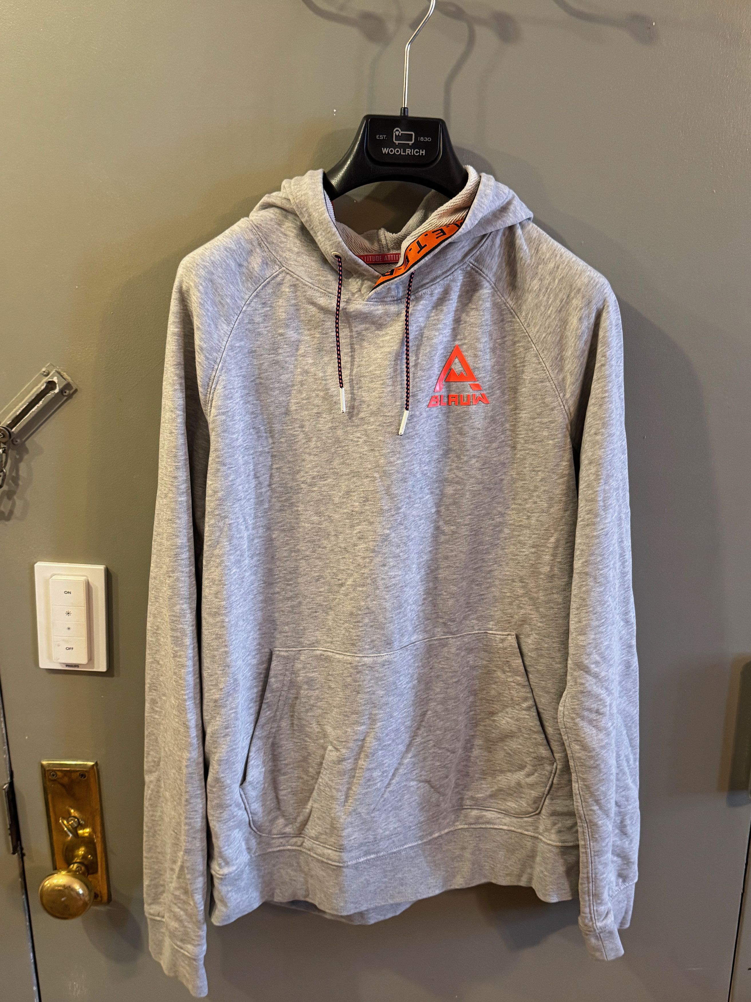 Scotch & Soda Gray Hoodie w/Orange Collar (Limited Edition Collection) Size US M / EU 48-50 / 2 - 2 Thumbnail